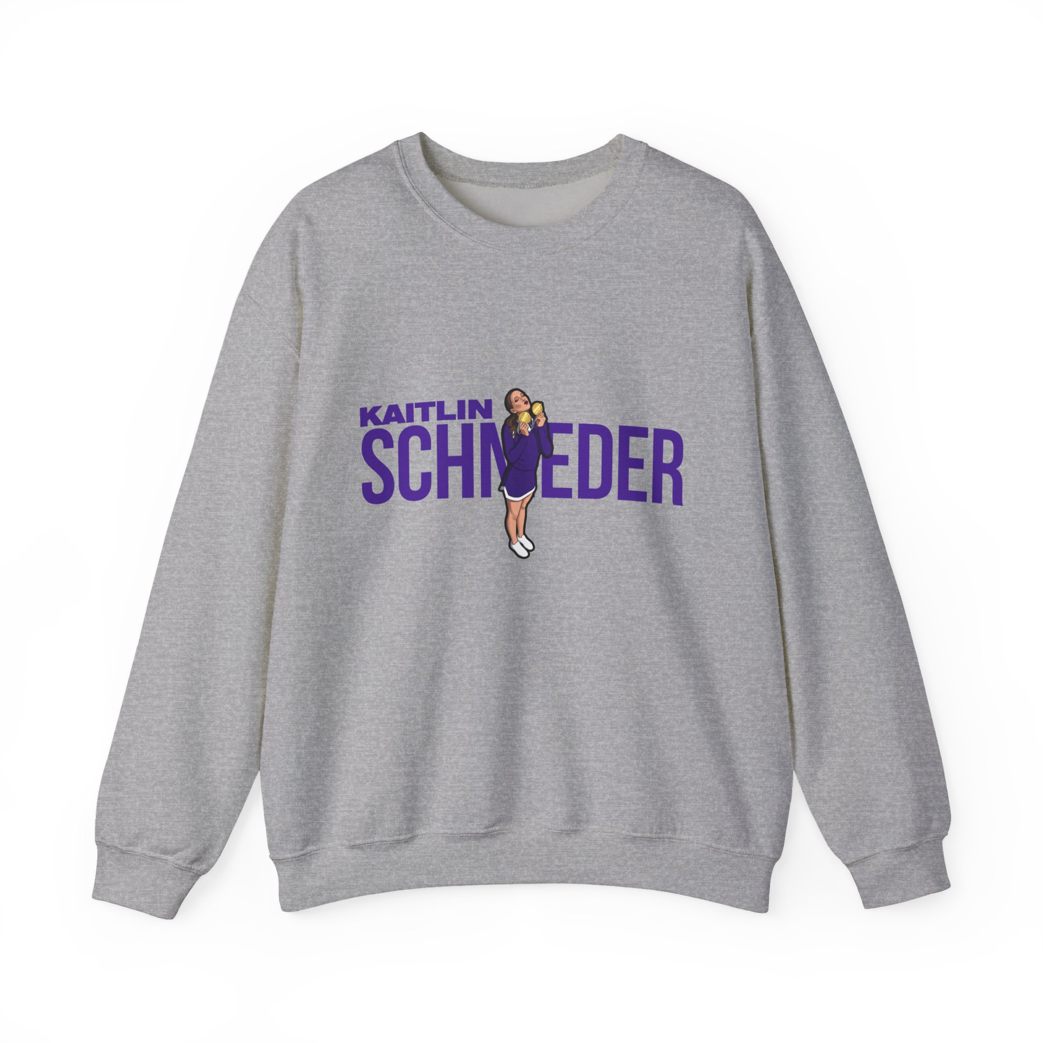 Crewneck Sweatshirt — character_player_name in Grey