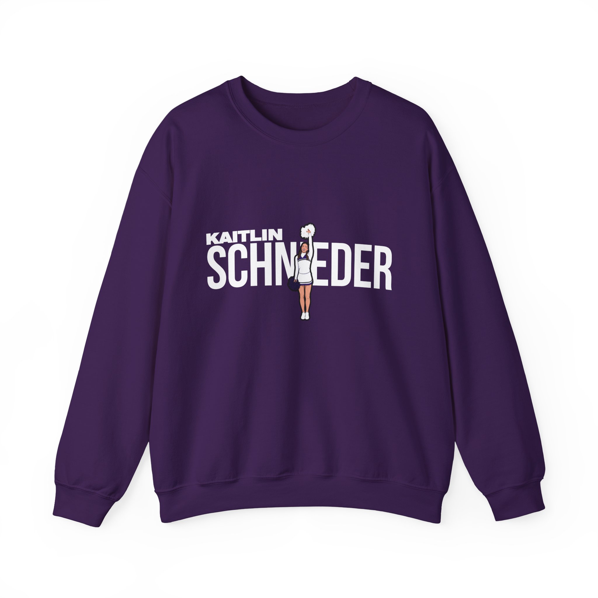 Crewneck Sweatshirt — character_player_name in Purple