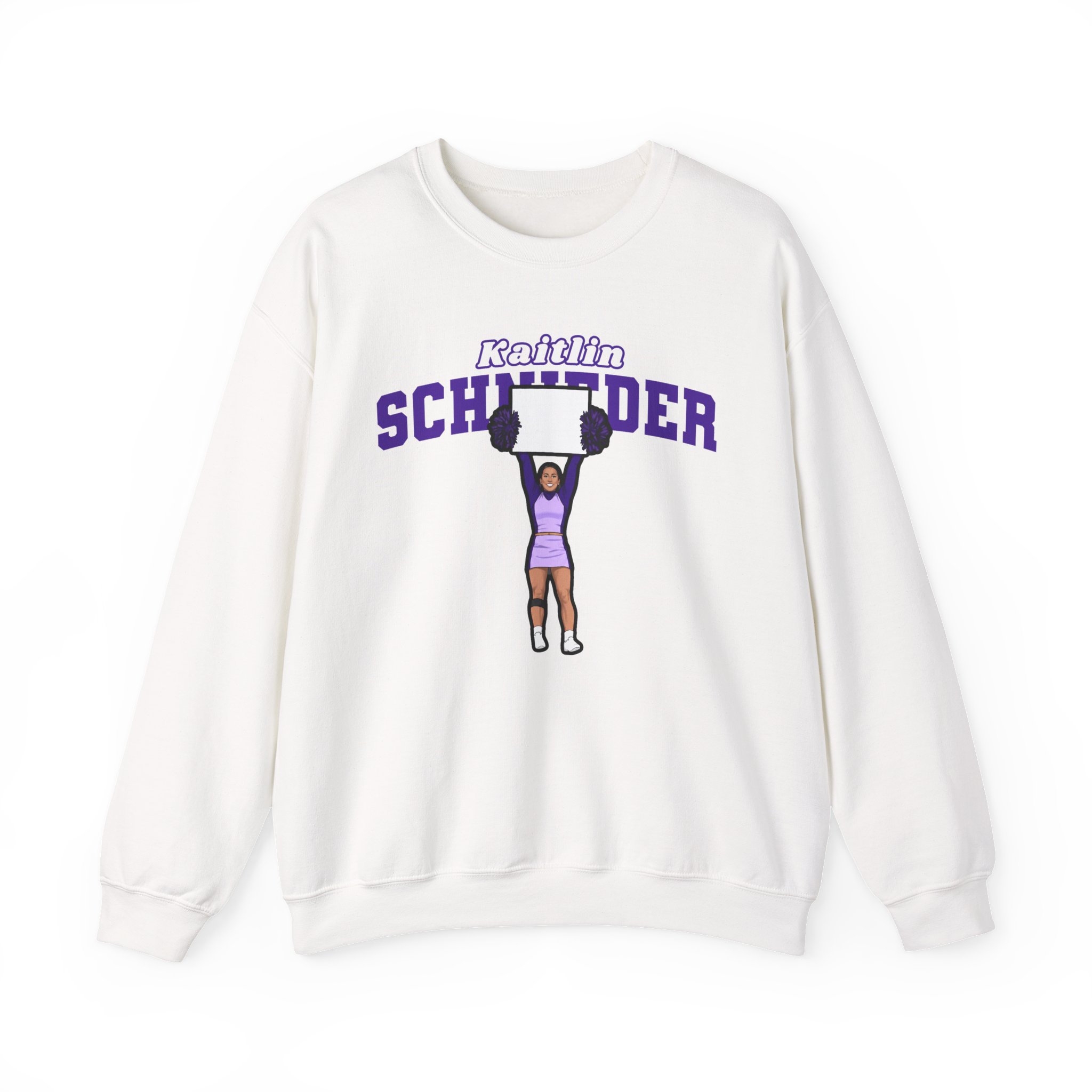Crewneck Sweatshirt — character_name_arch in White