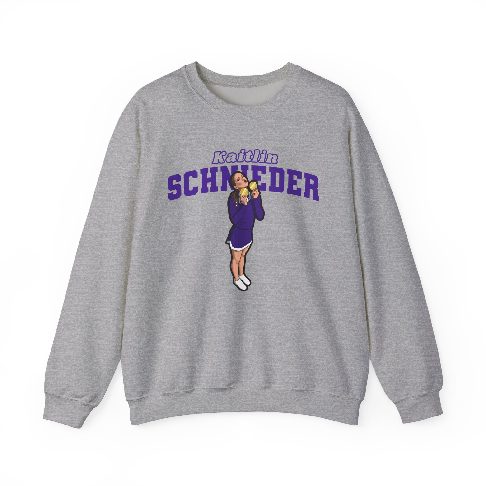 Crewneck Sweatshirt — character_name_arch in Grey