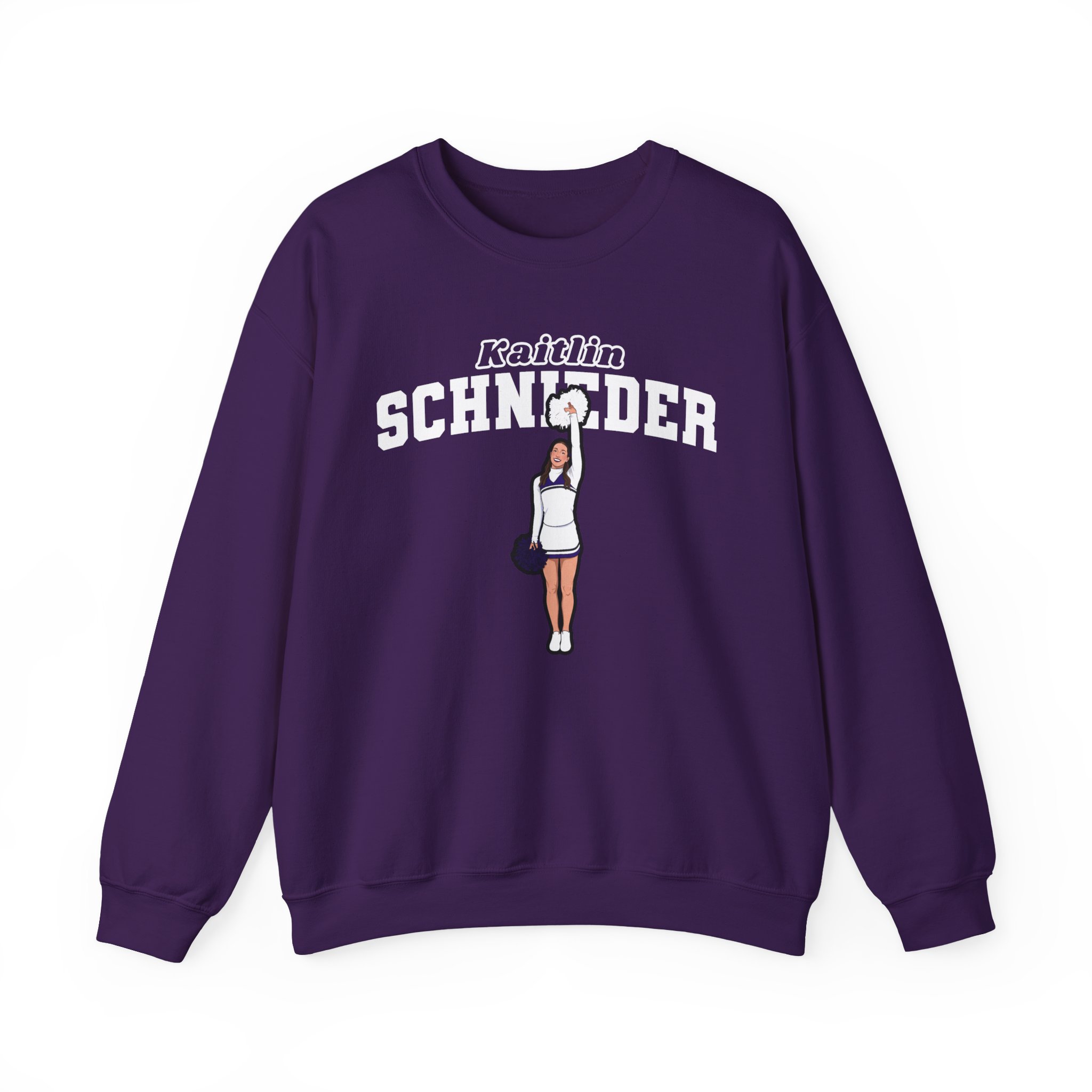 Crewneck Sweatshirt — character_name_arch in Purple
