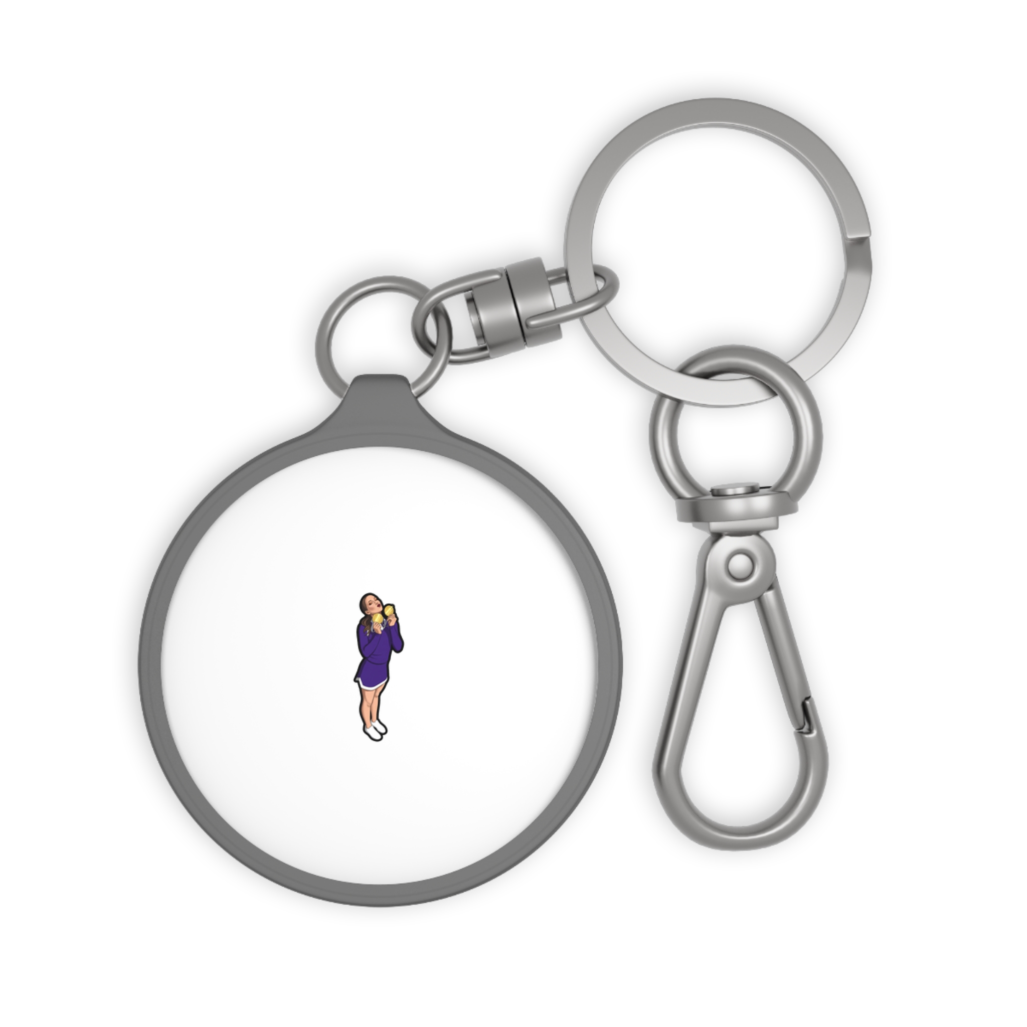 Keychain — character_player_name in Grey