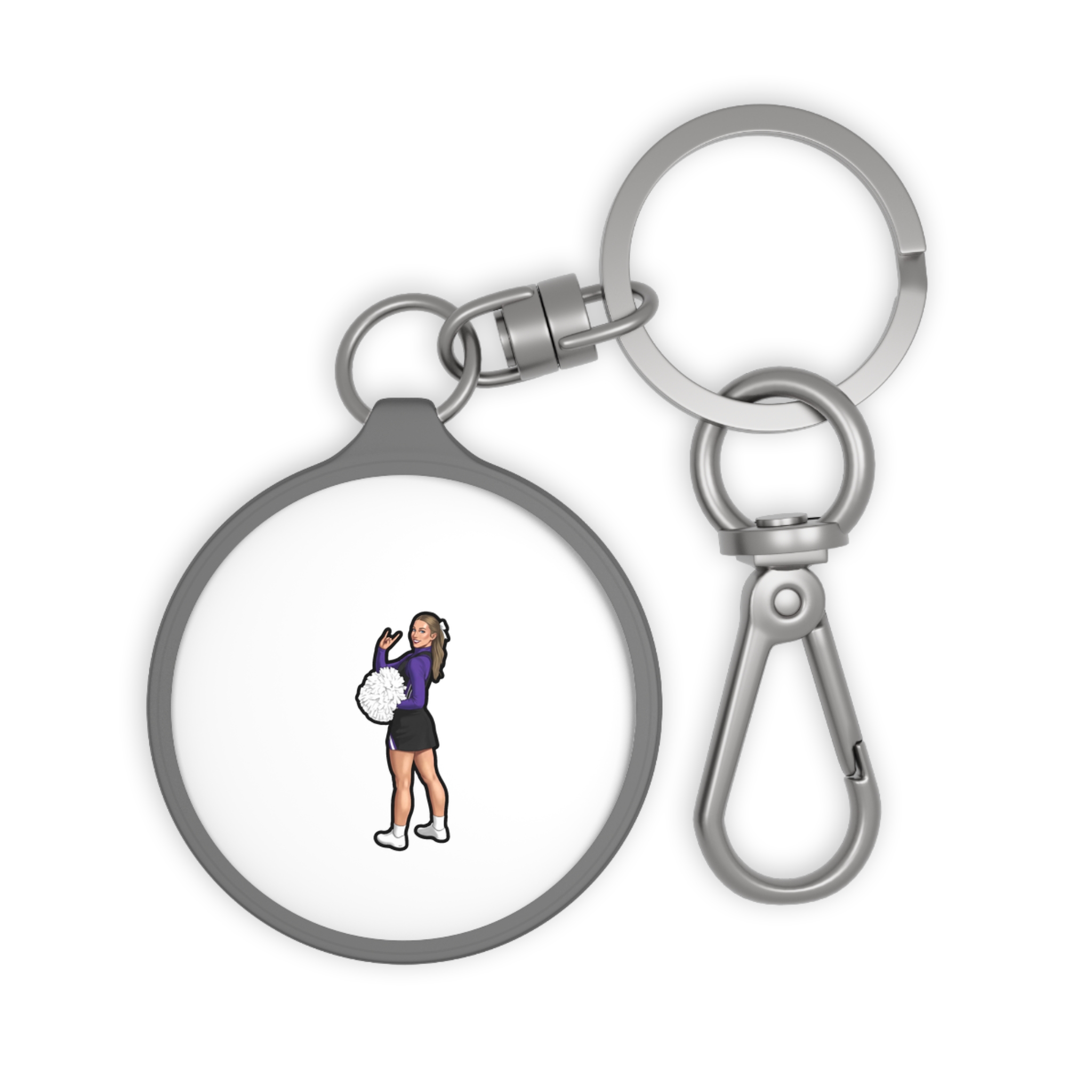 Keychain — character_name_arch in Grey