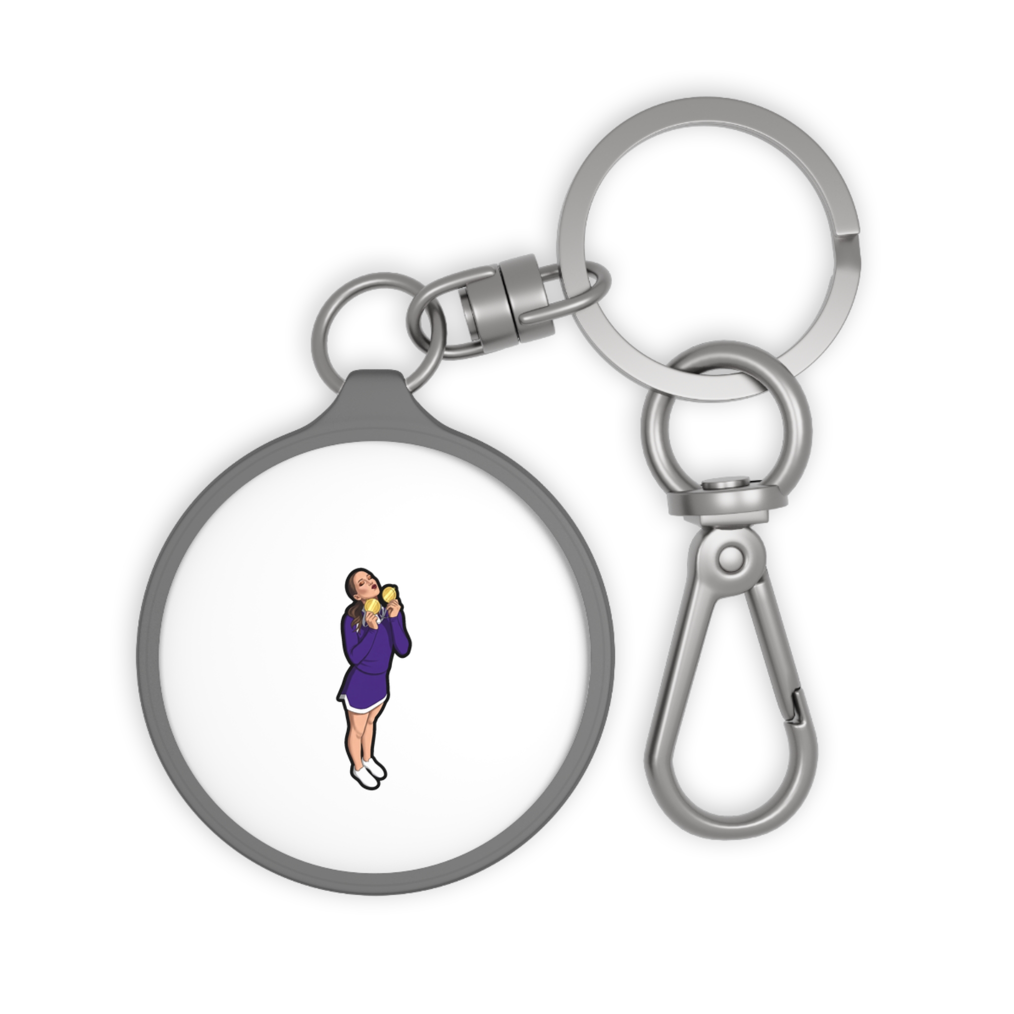 Keychain — character_name_arch in Grey