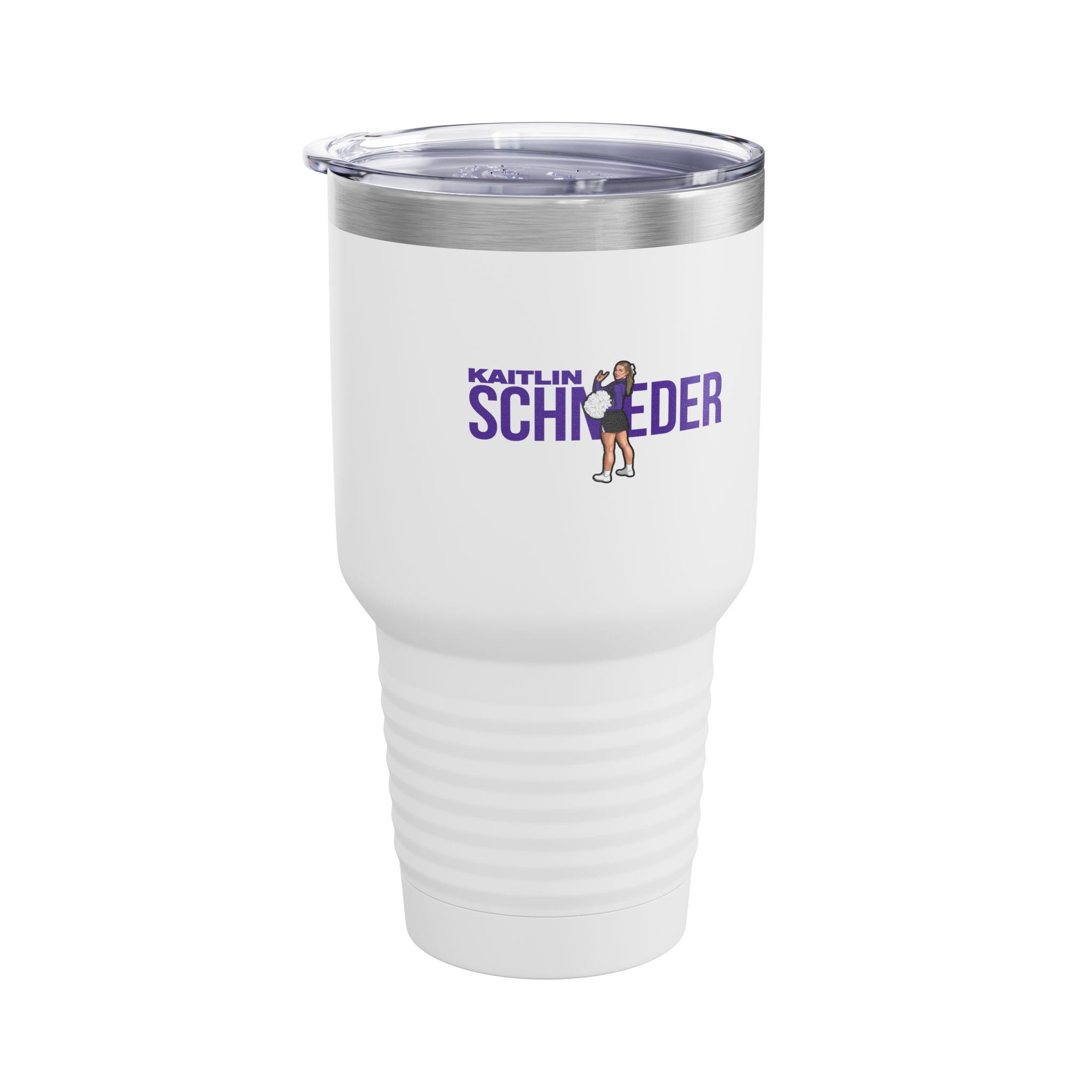 30oz Tumbler — character_player_name in White