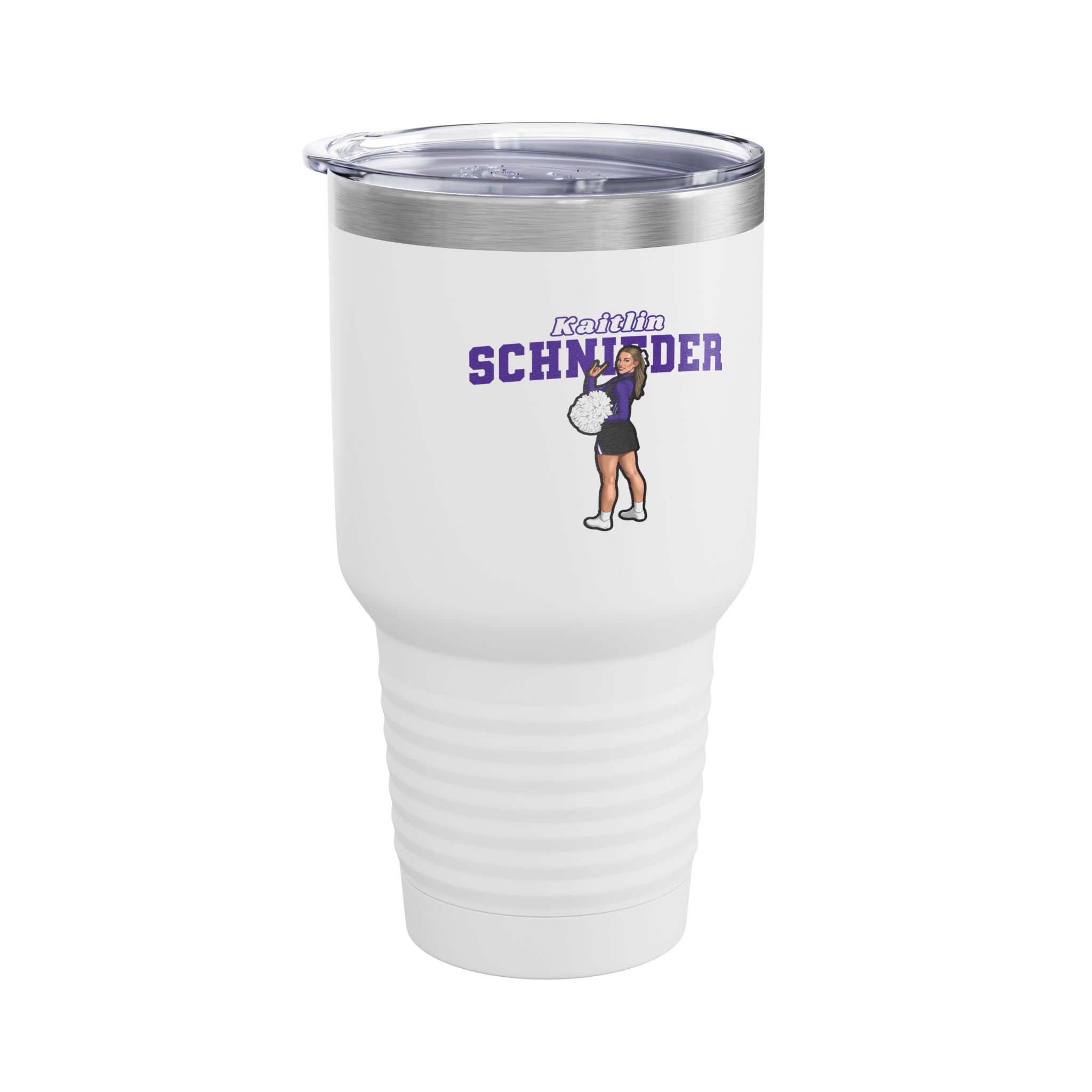 30oz Tumbler — character_name_arch in White