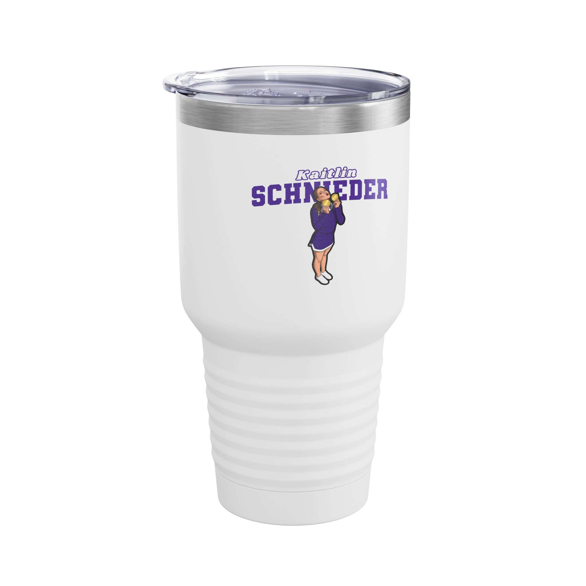 30oz Tumbler — character_name_arch in White
