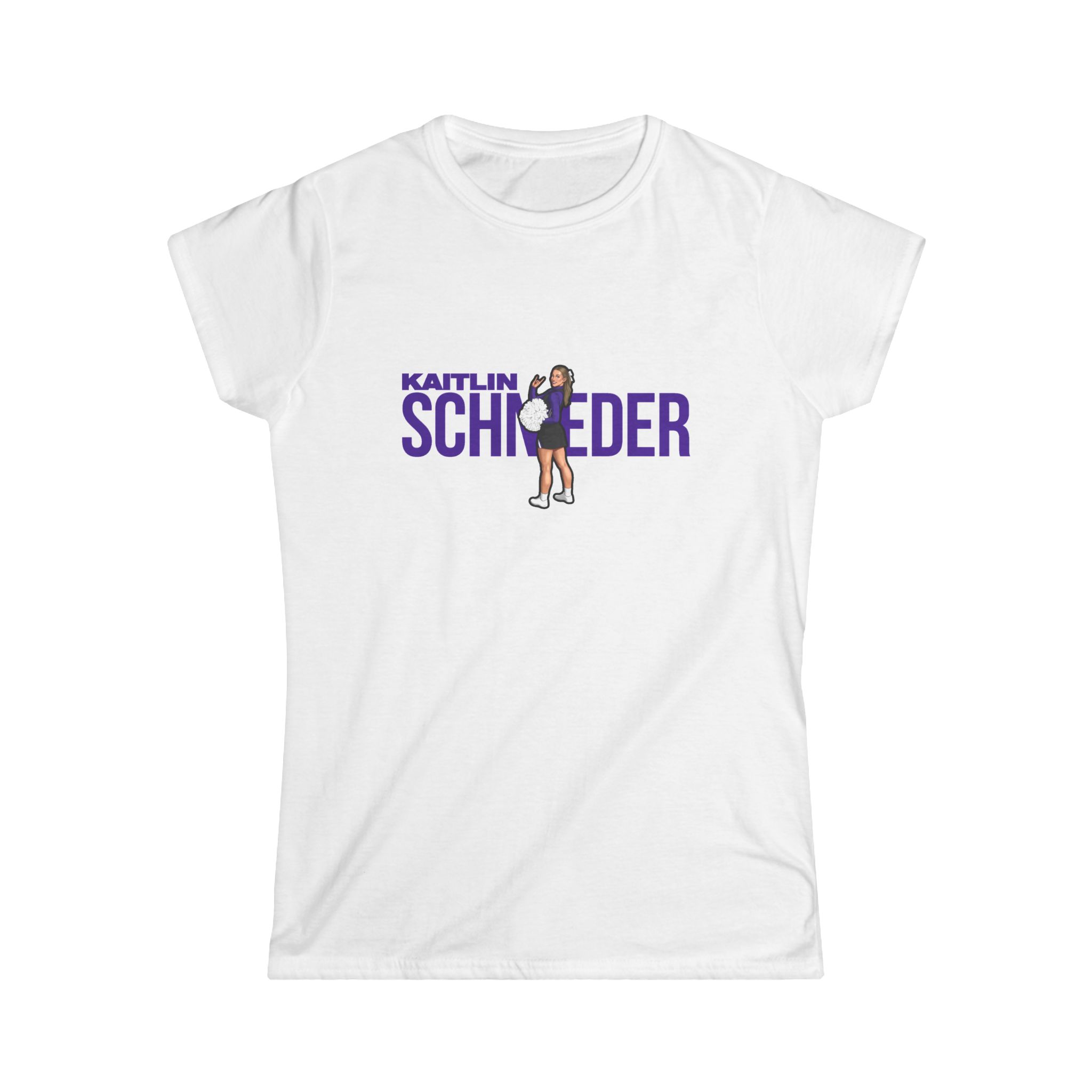 Women's Softstyle Tee — character_player_name in White