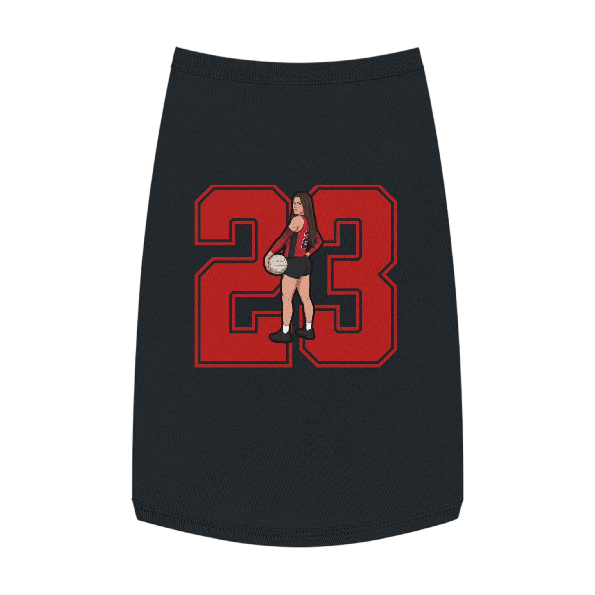 Pet Tank Top — character_number in White