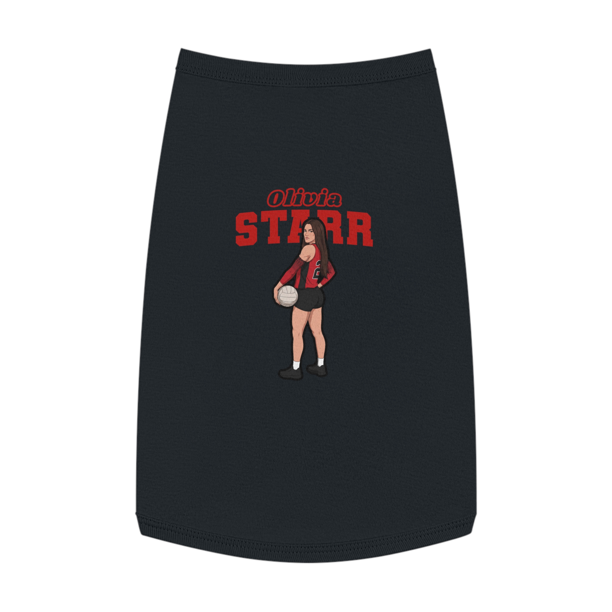 Pet Tank Top — character_name_arch in White