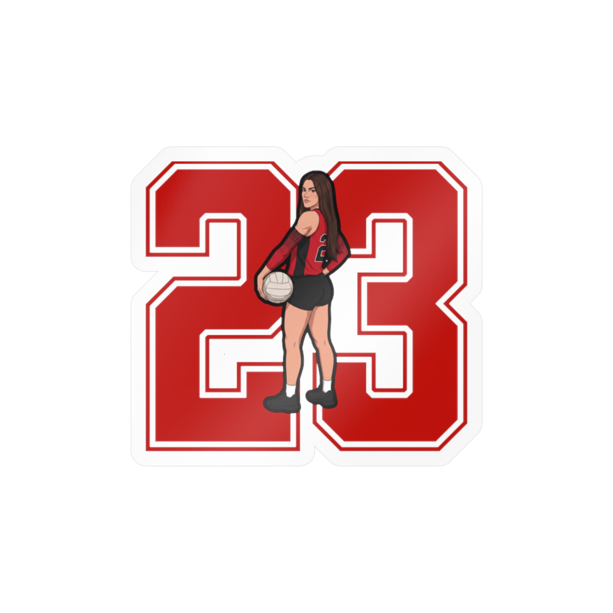 Vinyl Sticker — character_number in Classic
