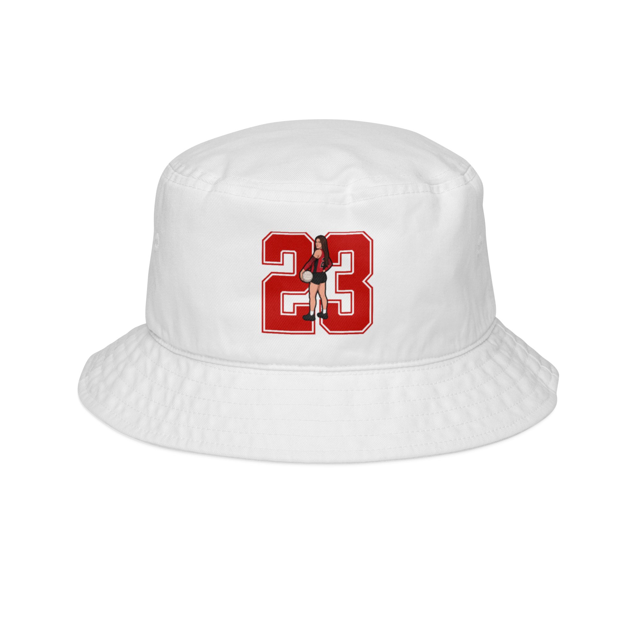 Bucket Hat — character_number in White