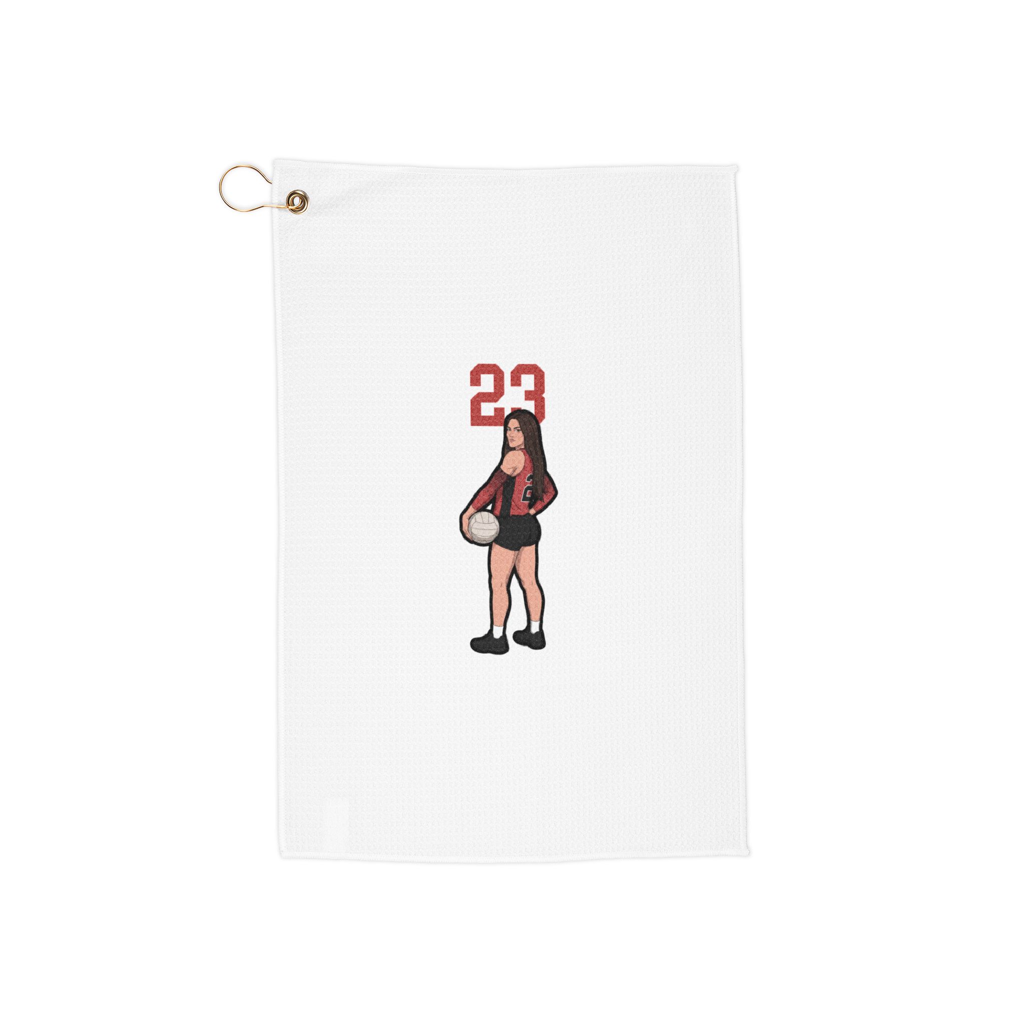 Golf Towel — character_number_top in Classic