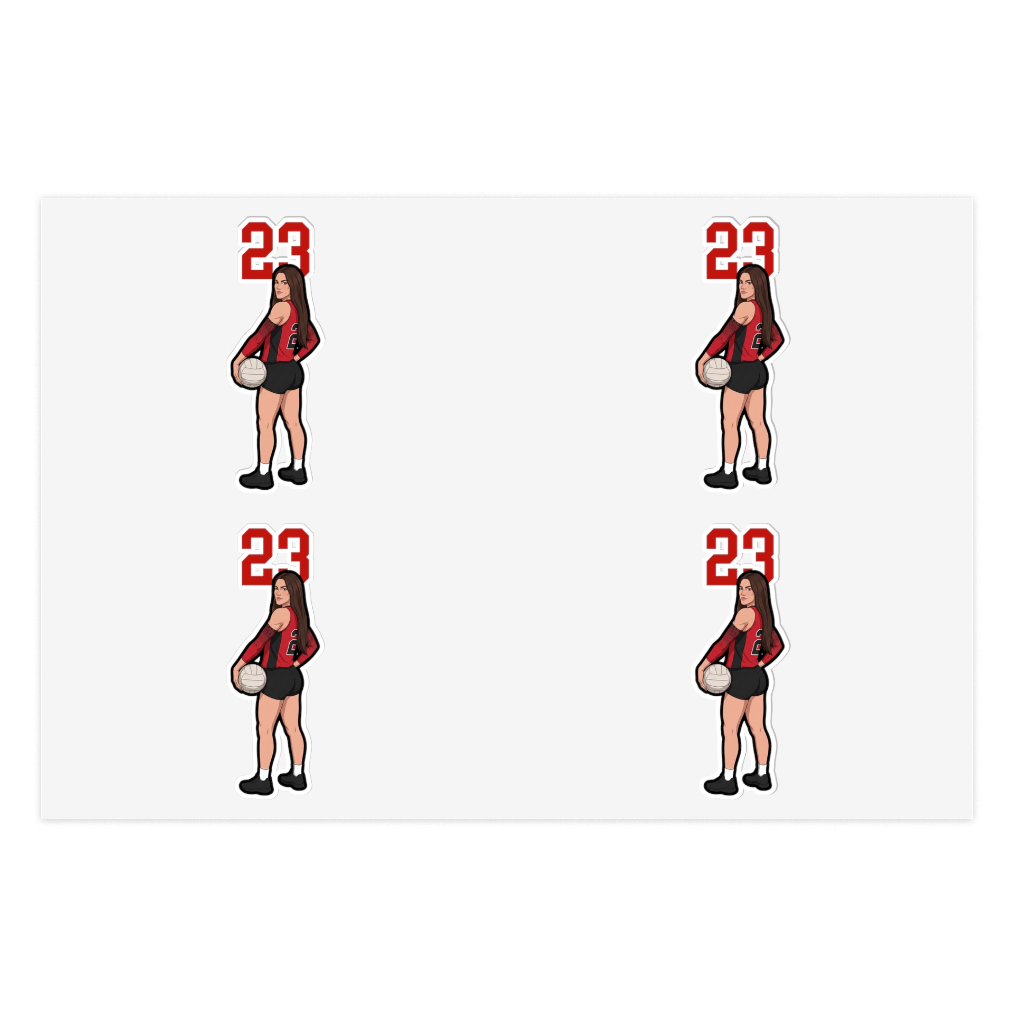 Sticker Sheet — character_number_top in Classic