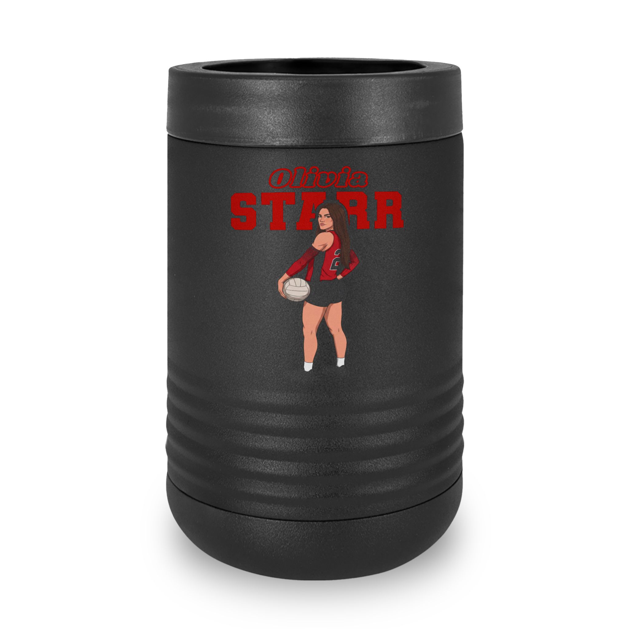Stainless Can Cooler — character_name_arch in Black