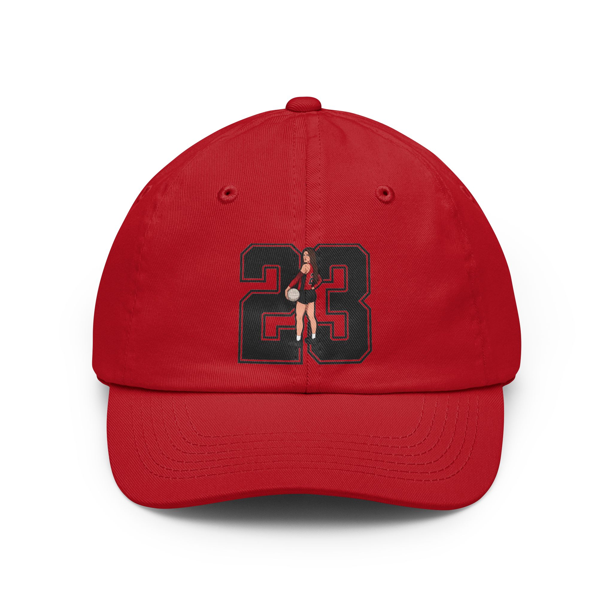 Classic Cap — character_number in Red