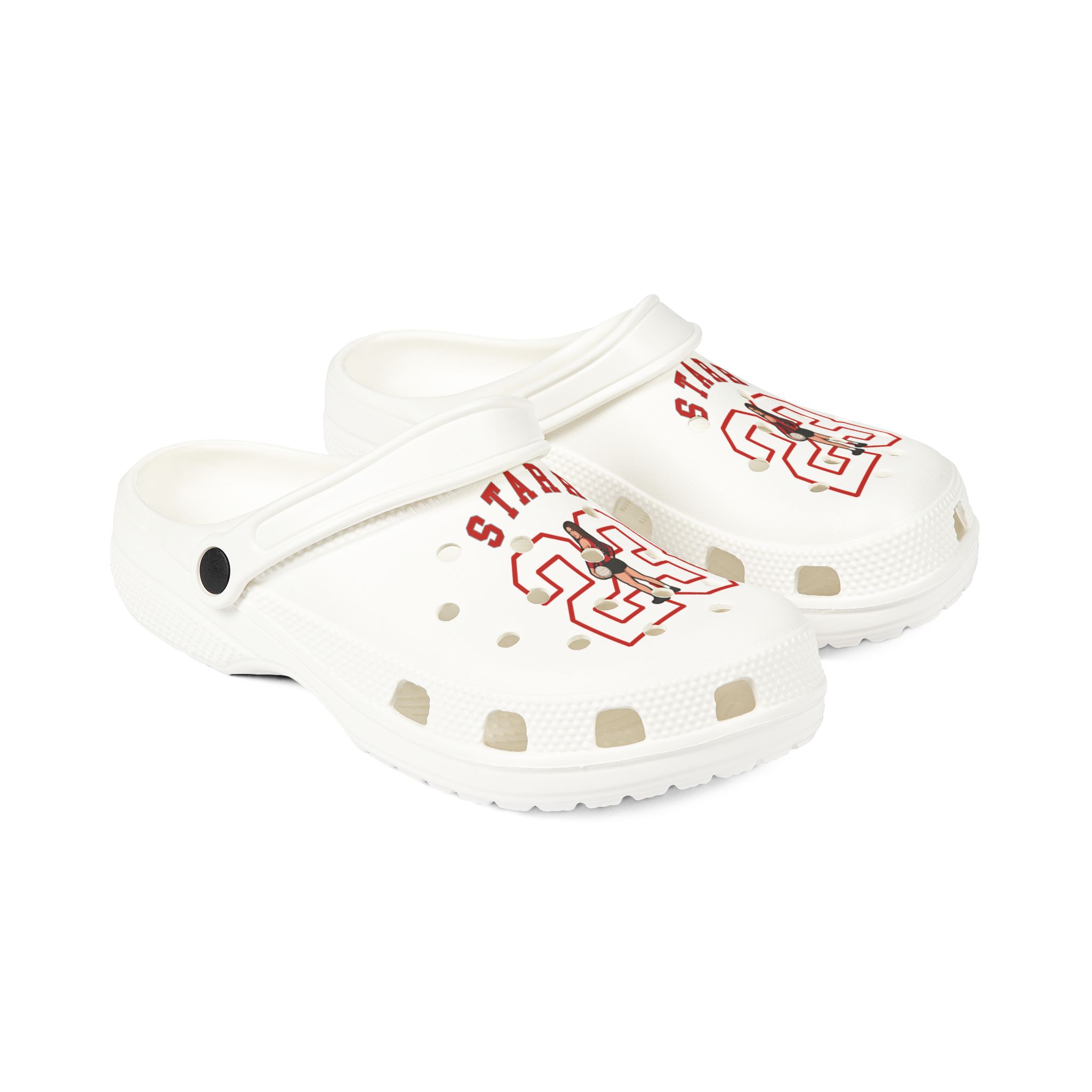 Rubber Clogs — character_shirsey_arch in White