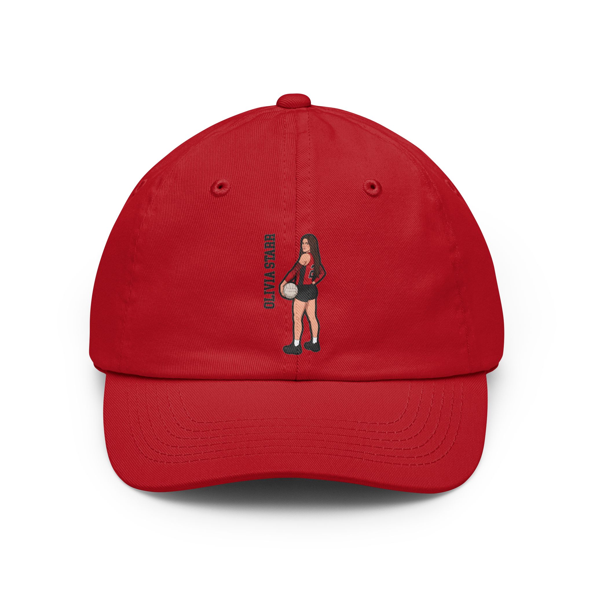 Classic Cap — character_name_vertical in Red