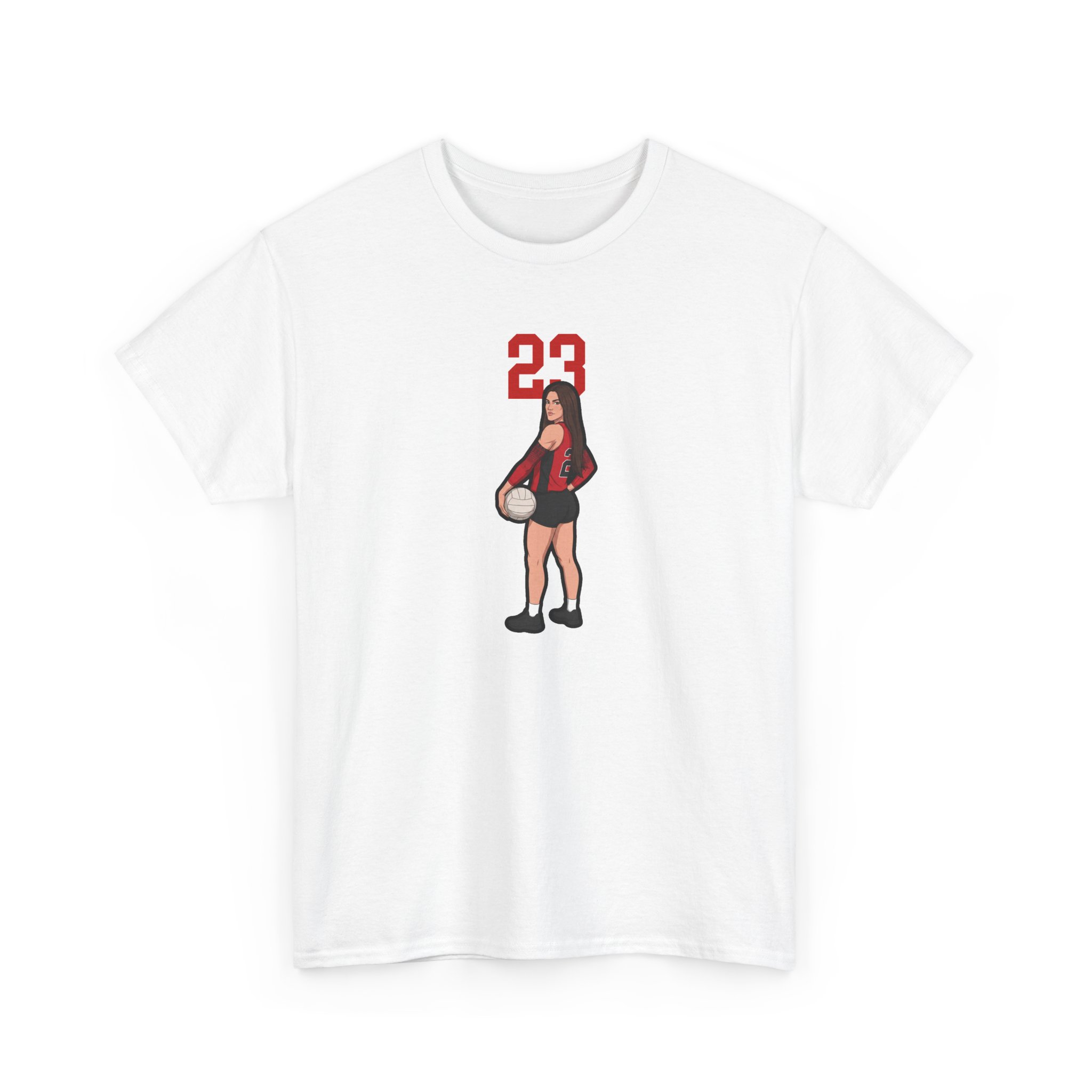 Tee — character_number_top in White
