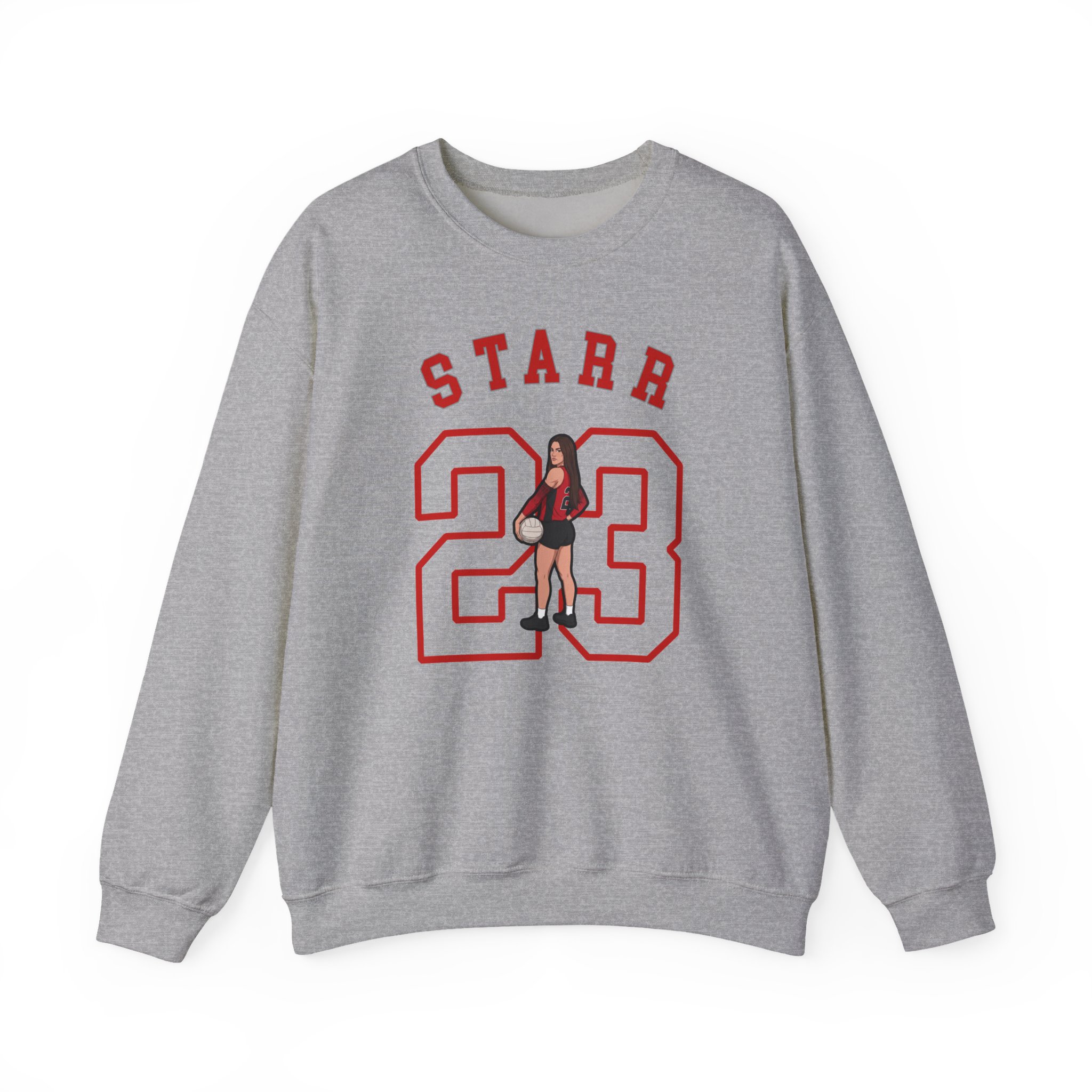Crewneck Sweatshirt — character_shirsey_arch in Grey