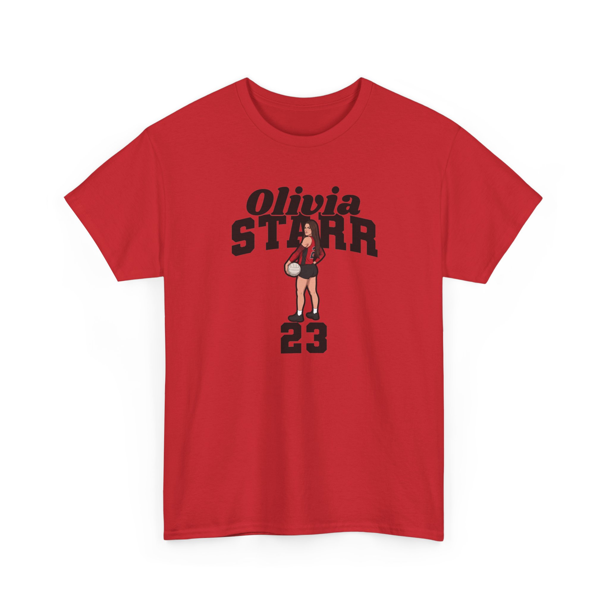 Tee — character_signature_arch in Red