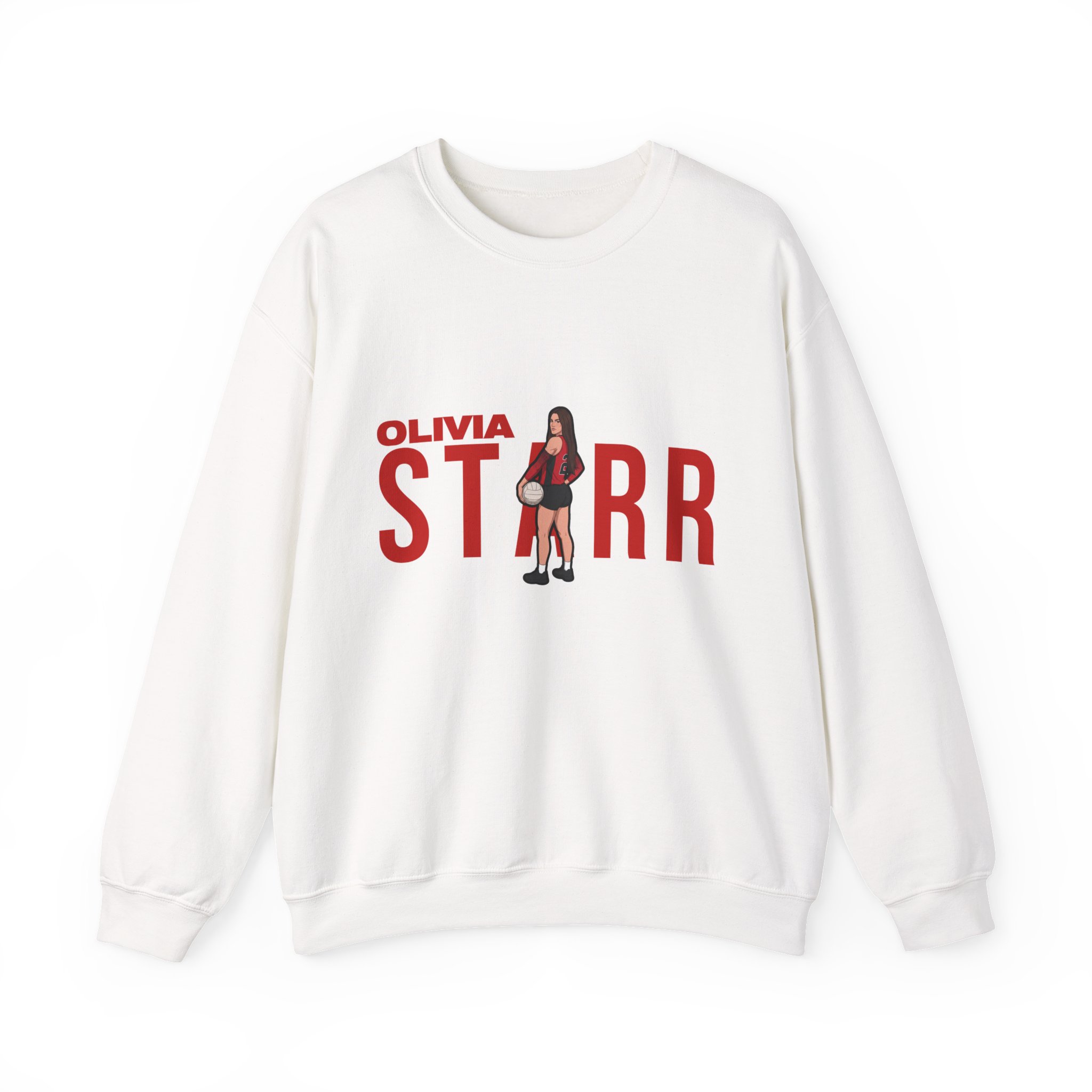 Crewneck Sweatshirt — character_player_name in White