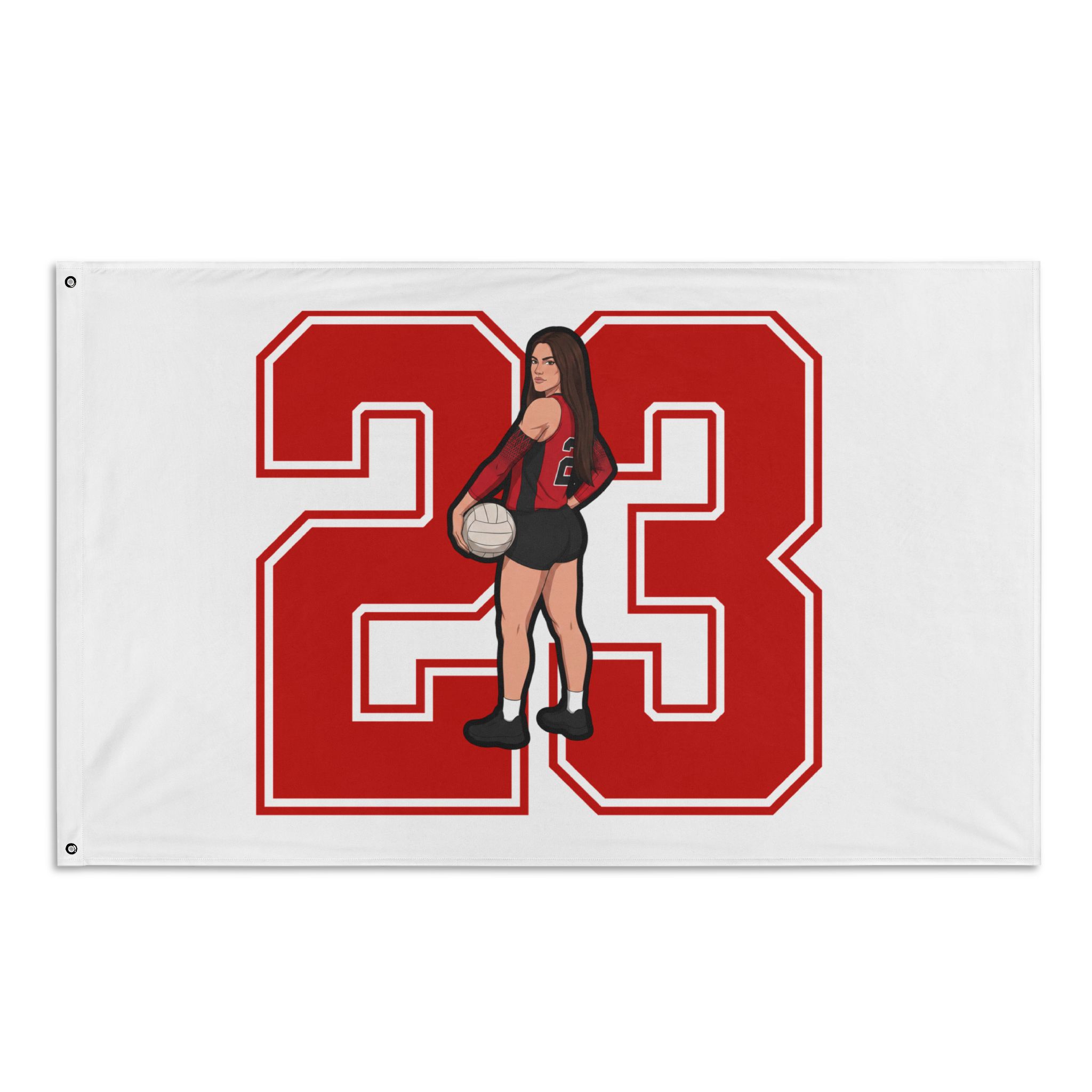 Flag (35 × 56 in) — character_number in Classic