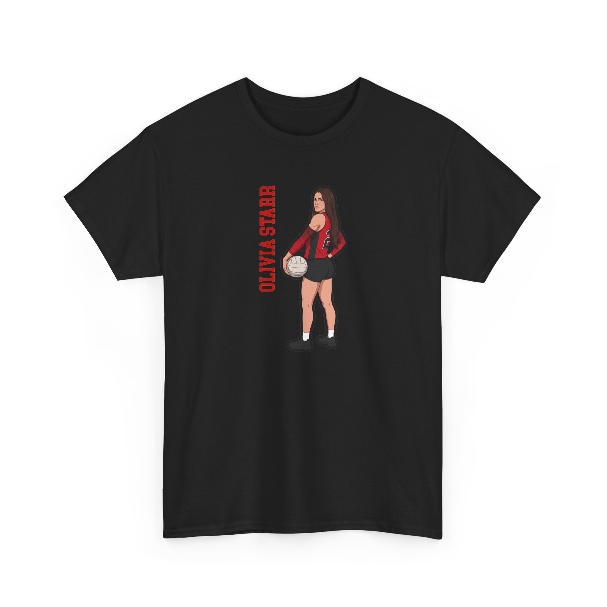 Tee — character_name_vertical in Black