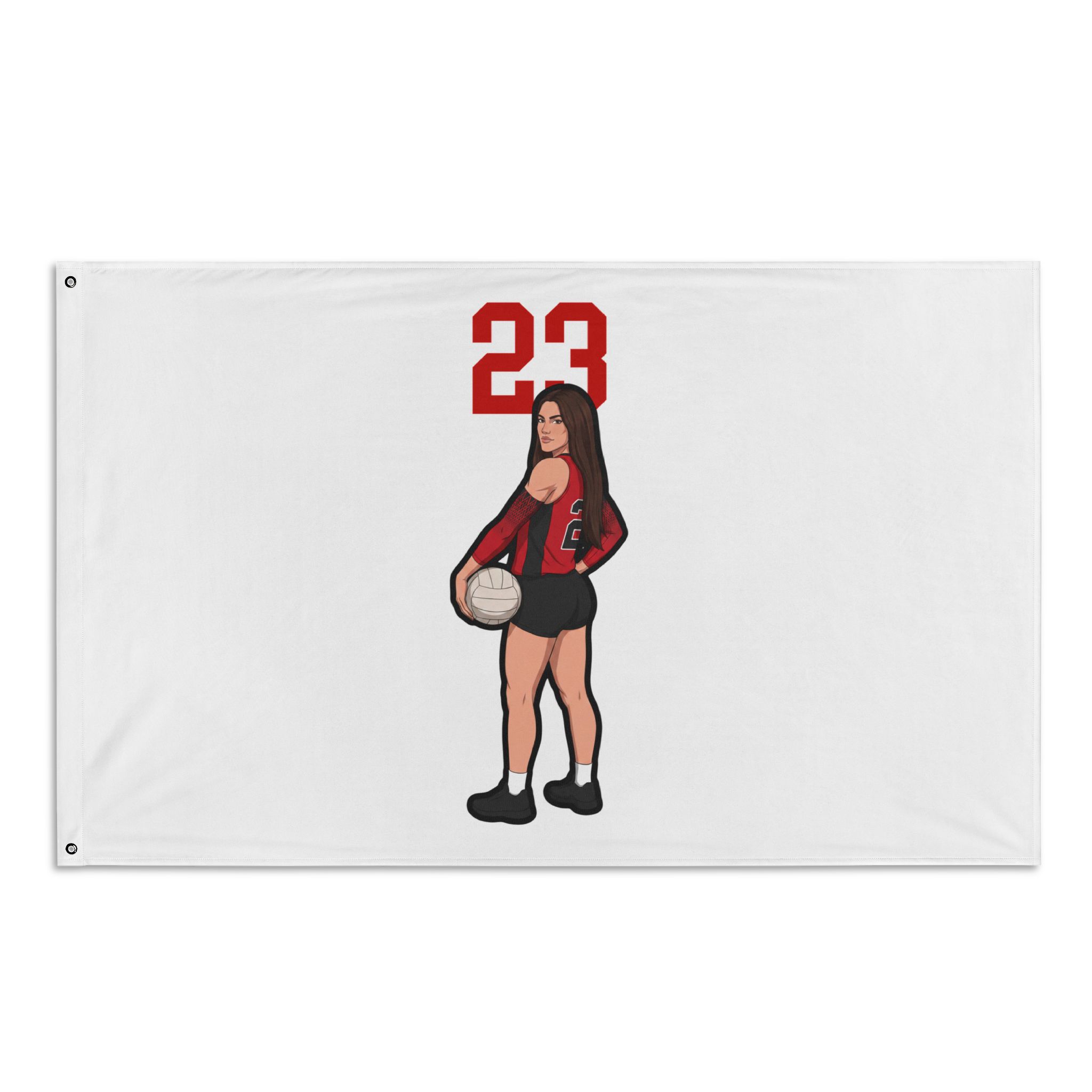 Flag (35 × 56 in) — character_number_top in Classic