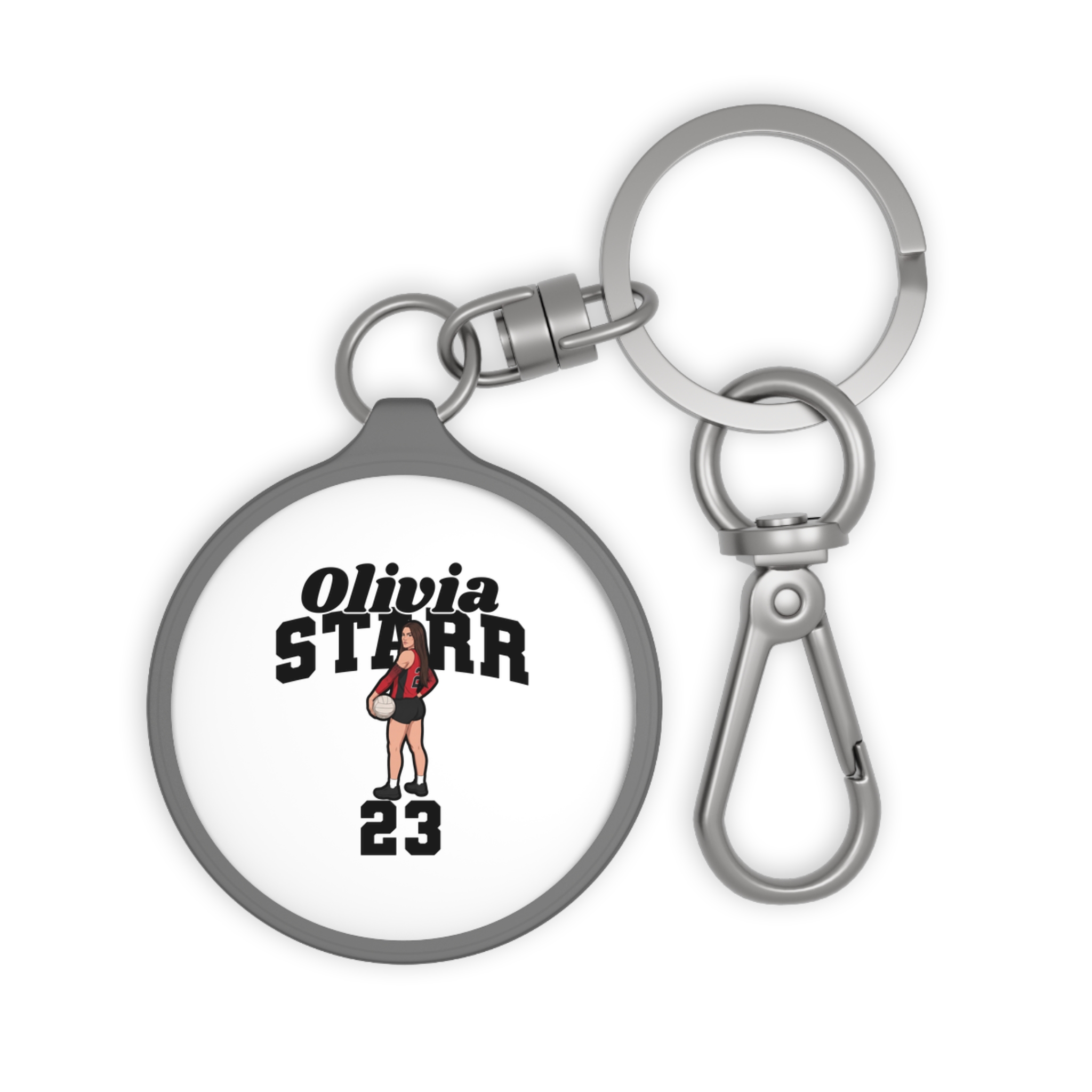 Keychain — character_signature_arch in Grey