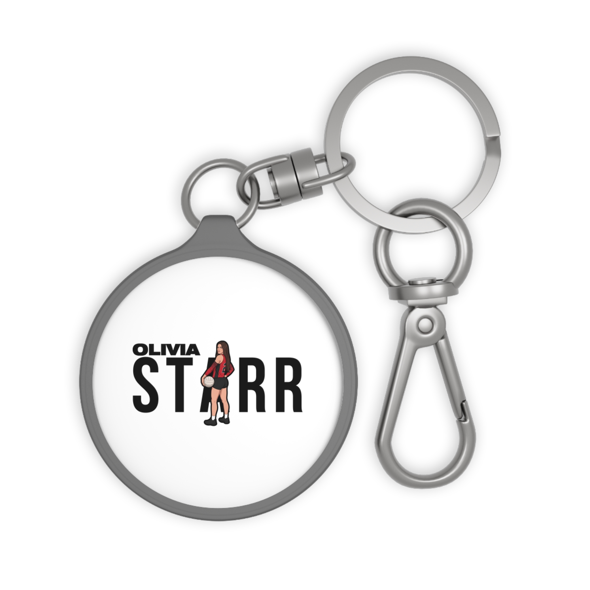 Keychain — character_player_name in Grey