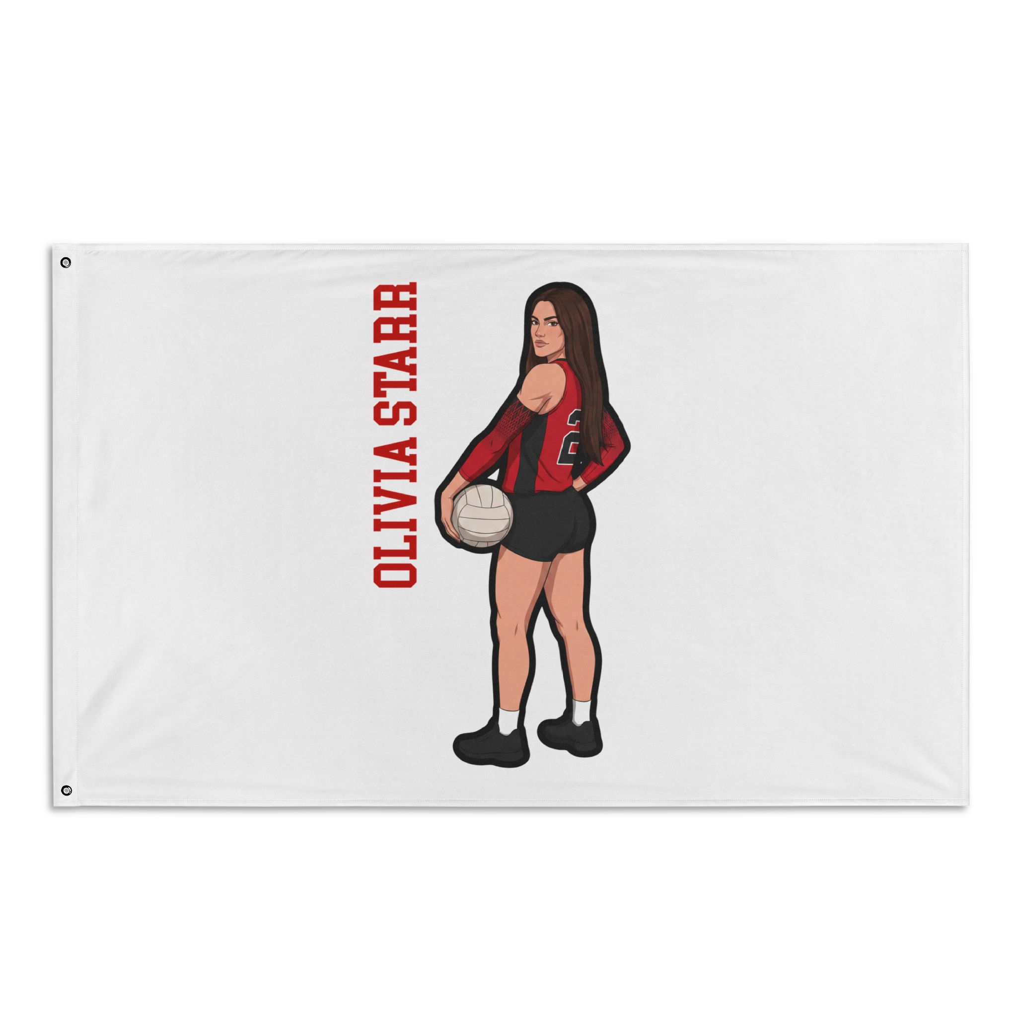 Flag (35 × 56 in) — character_name_vertical in Classic