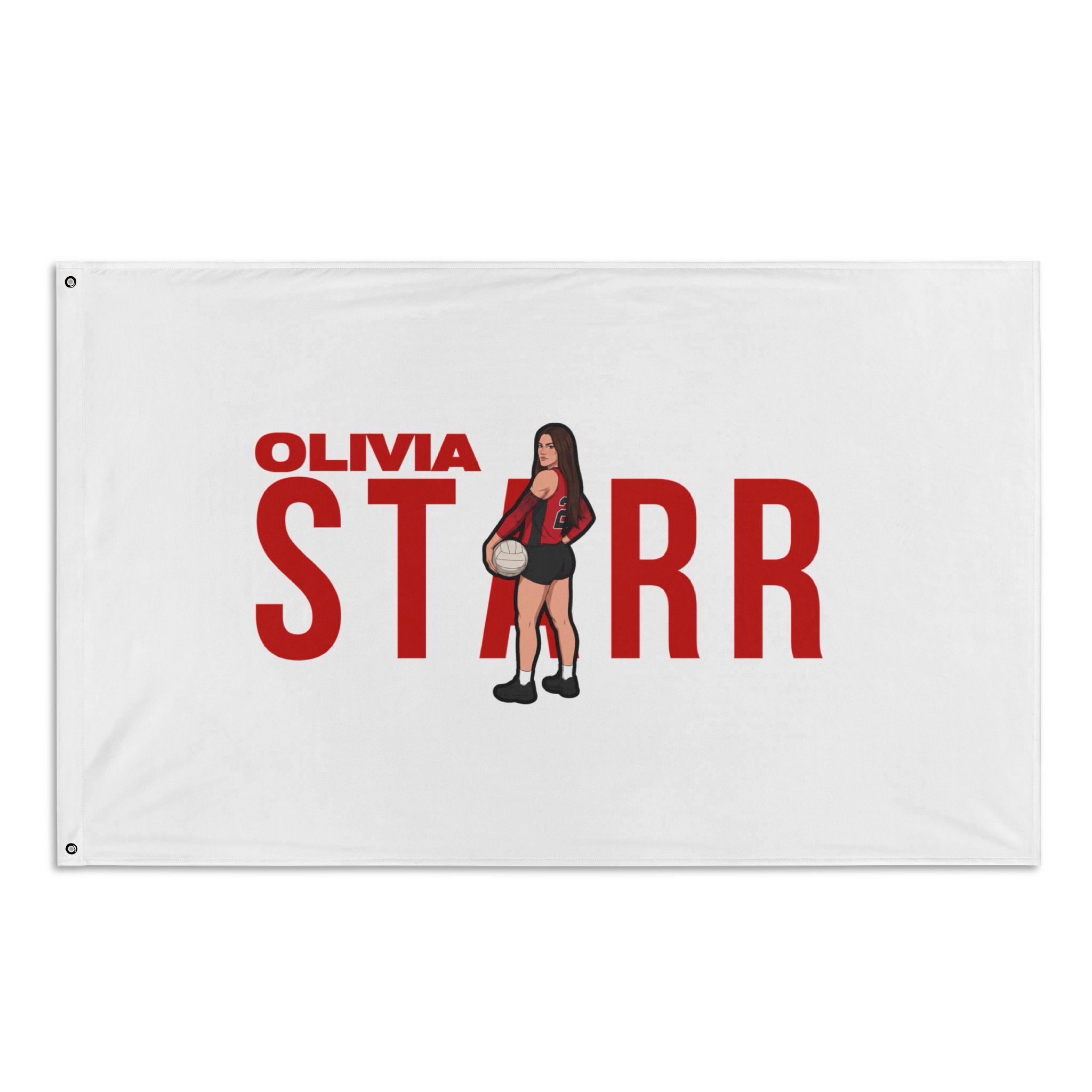 Flag (35 × 56 in) — character_player_name in Classic