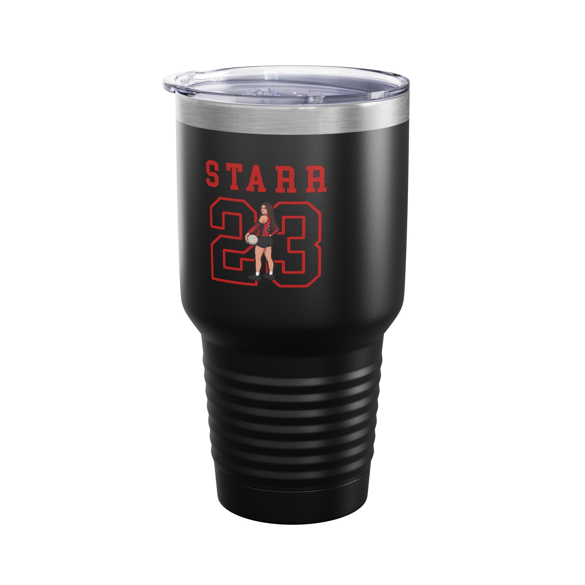 30oz Tumbler — character_shirsey in Black