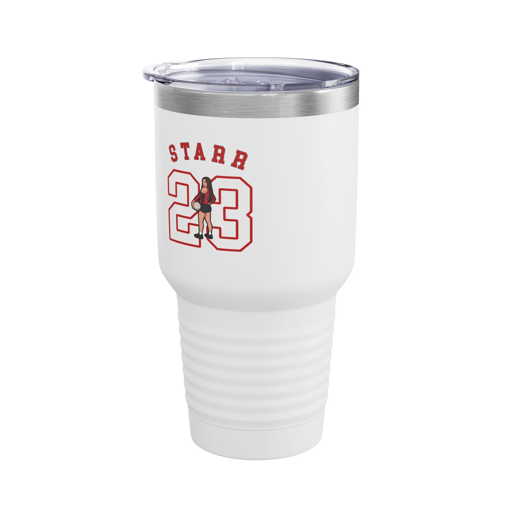 30oz Tumbler — character_shirsey_arch in White