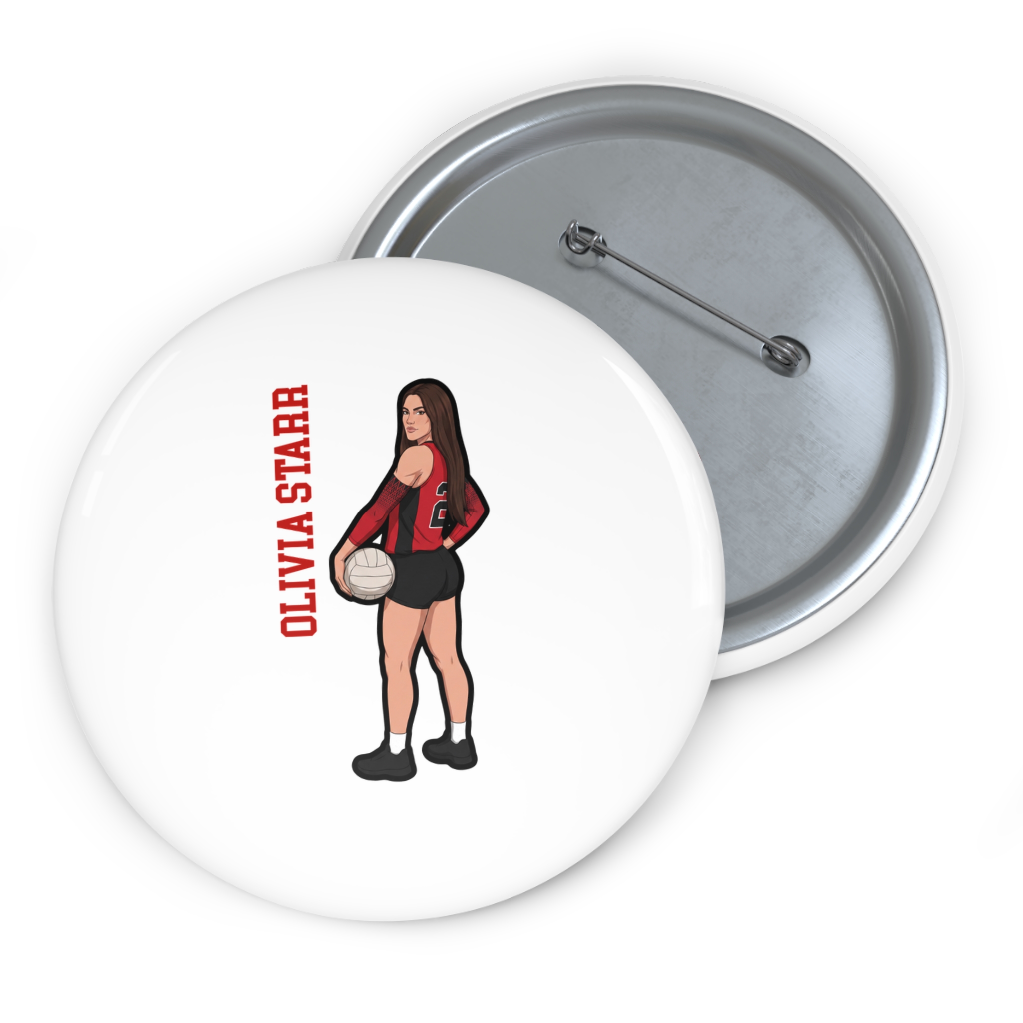 Game Day Pin — character_name_vertical in Classic