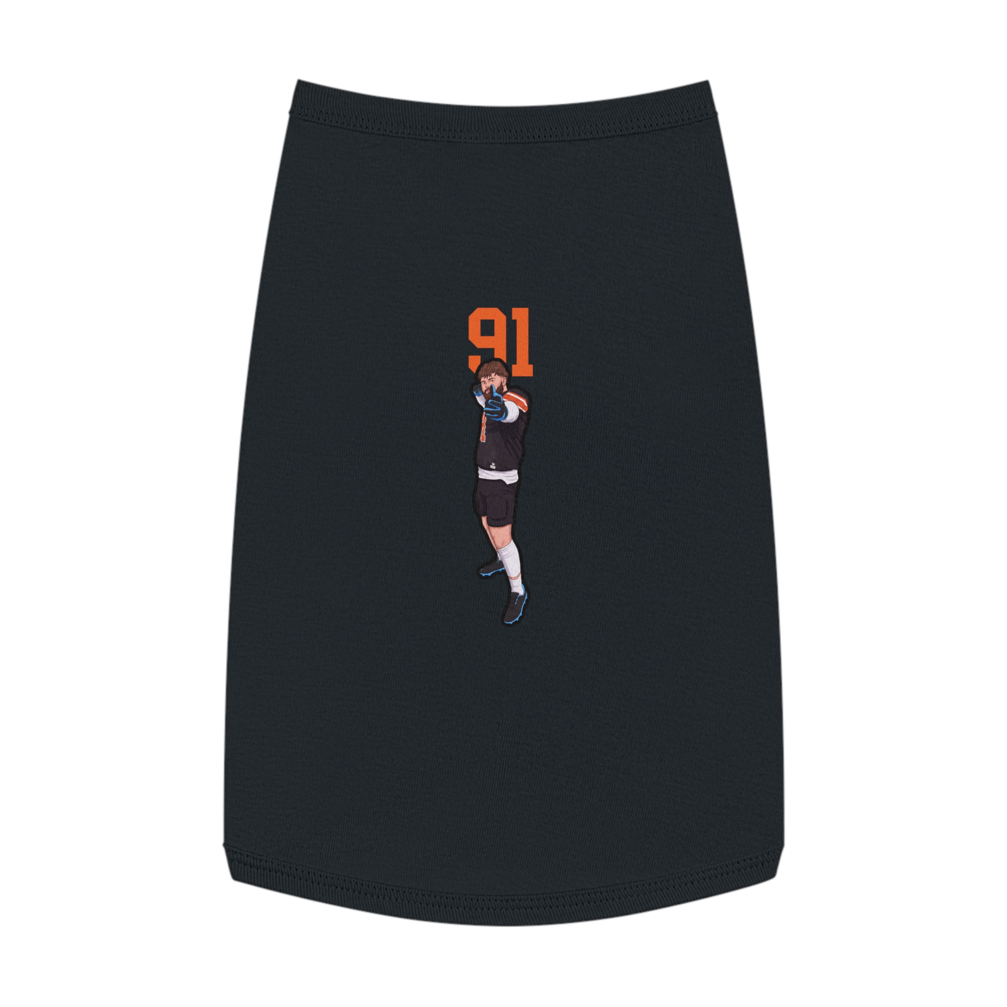 Pet Tank Top — character_number_top in Black