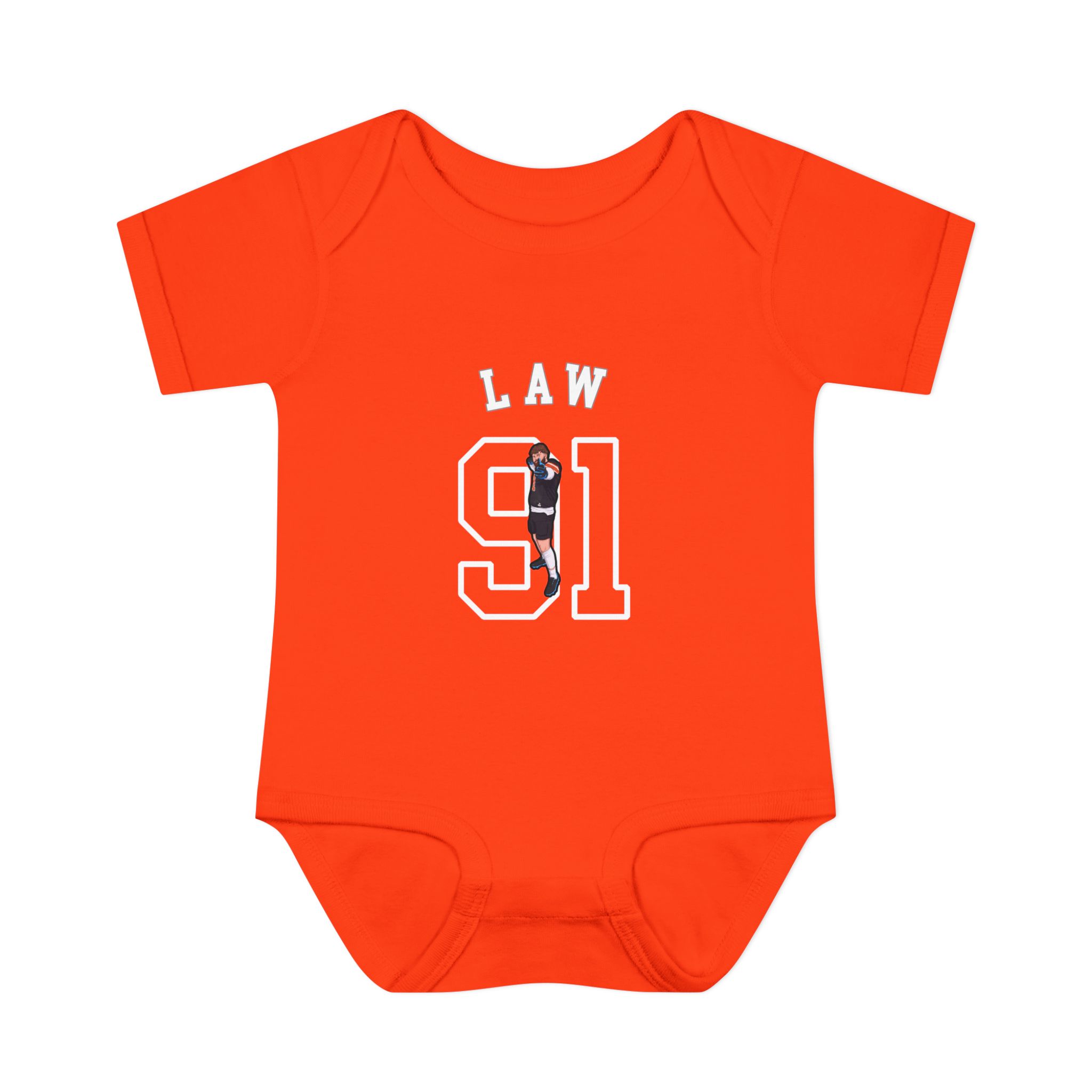 Baby Onesie — character_shirsey_arch in Orange