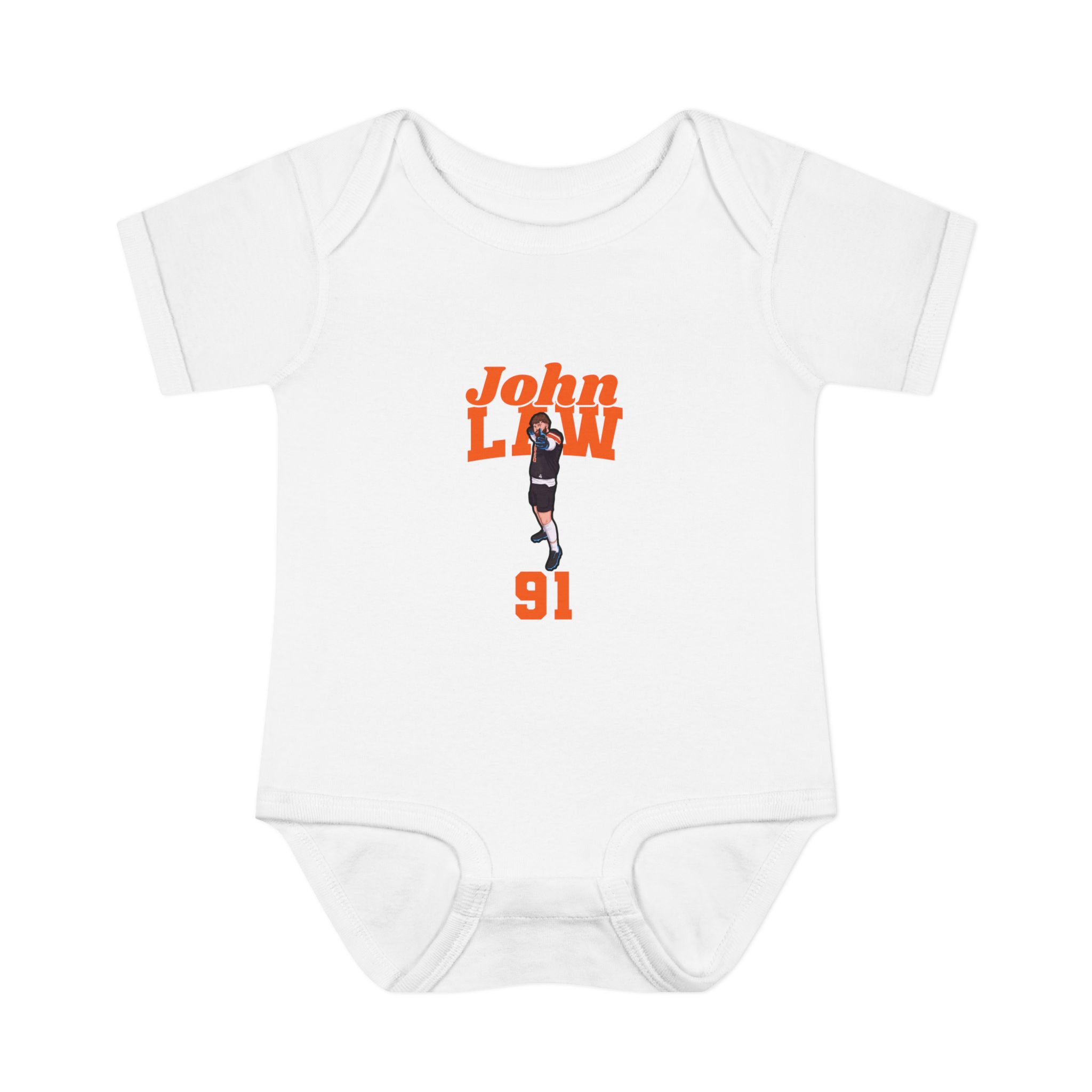 Baby Onesie — character_signature_arch in White