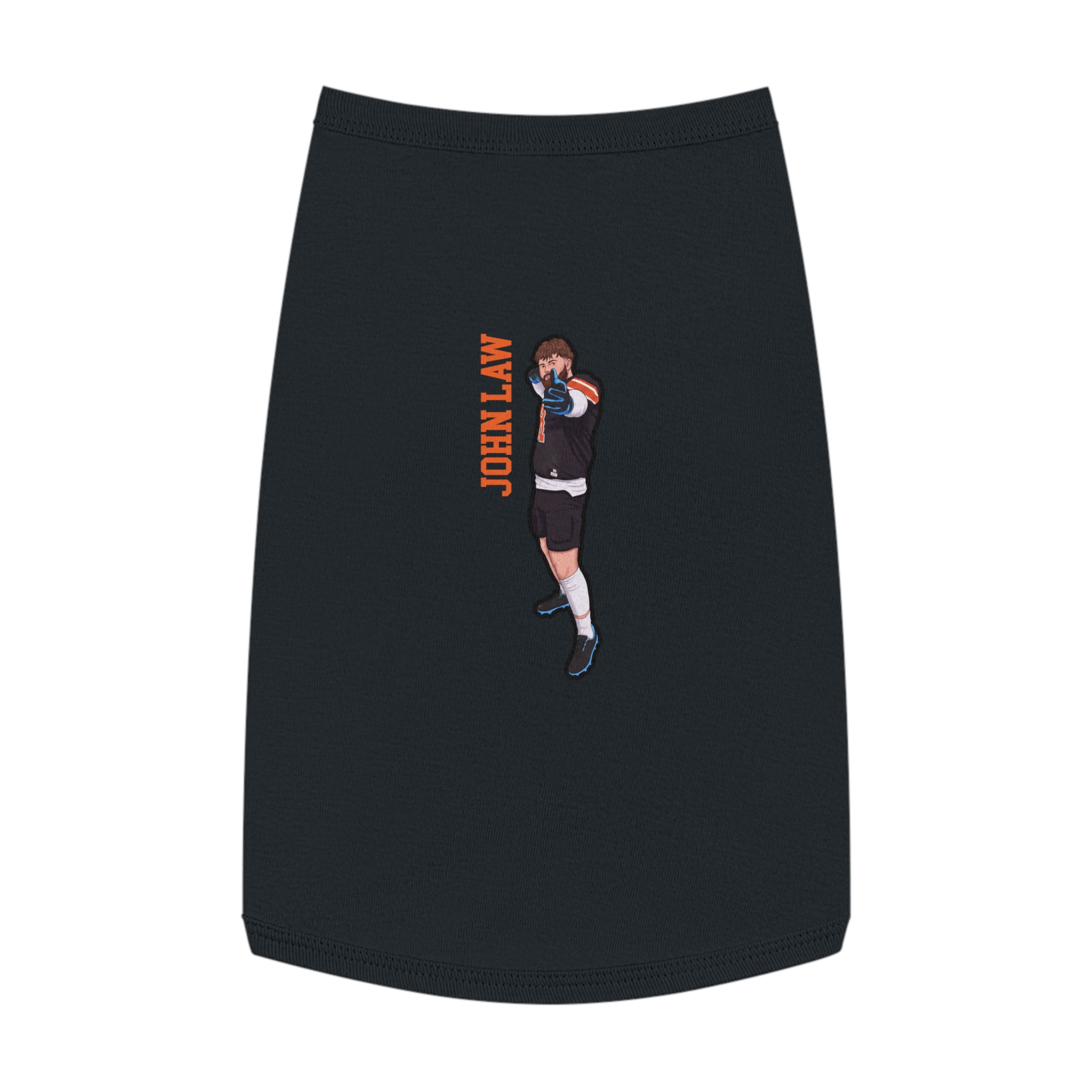 Pet Tank Top — character_name_vertical in White