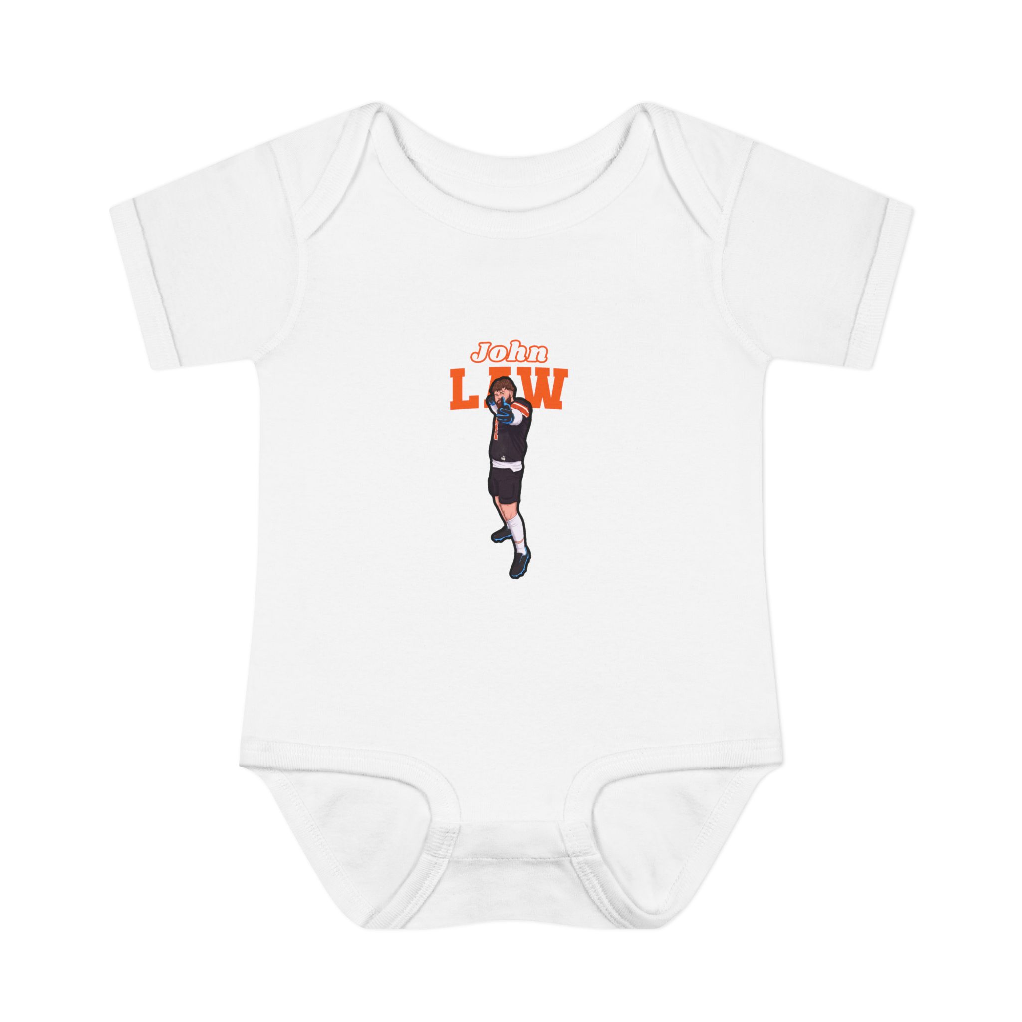Baby Onesie — character_name_arch in White