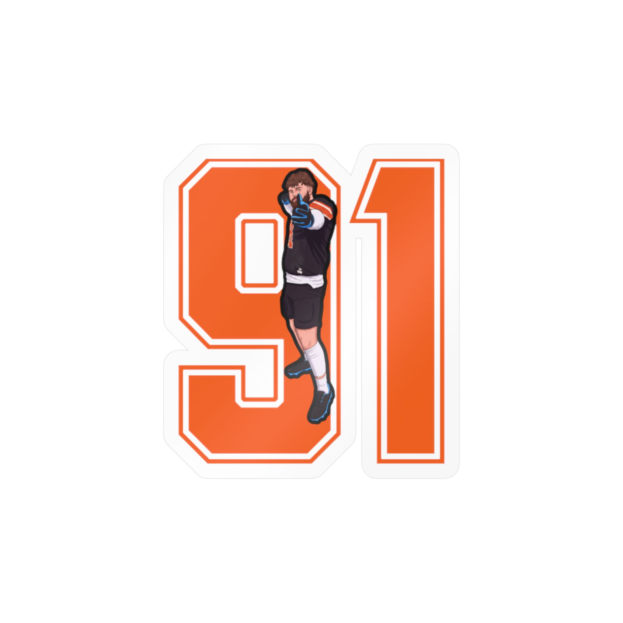Vinyl Sticker — character_number in Classic