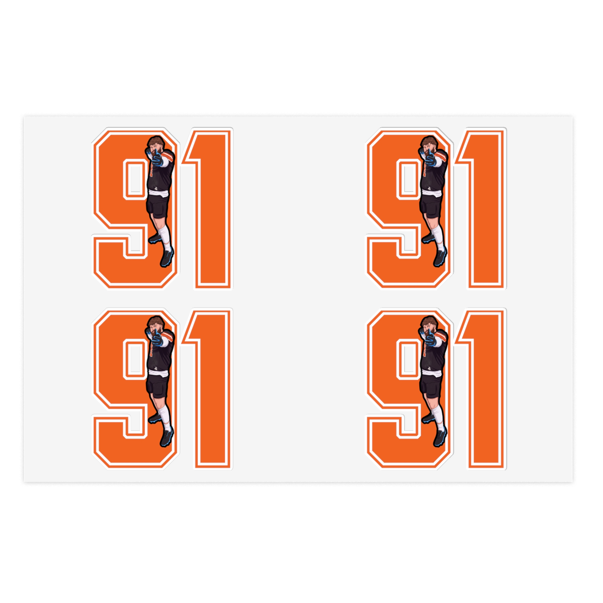 Sticker Sheet — character_number in Classic