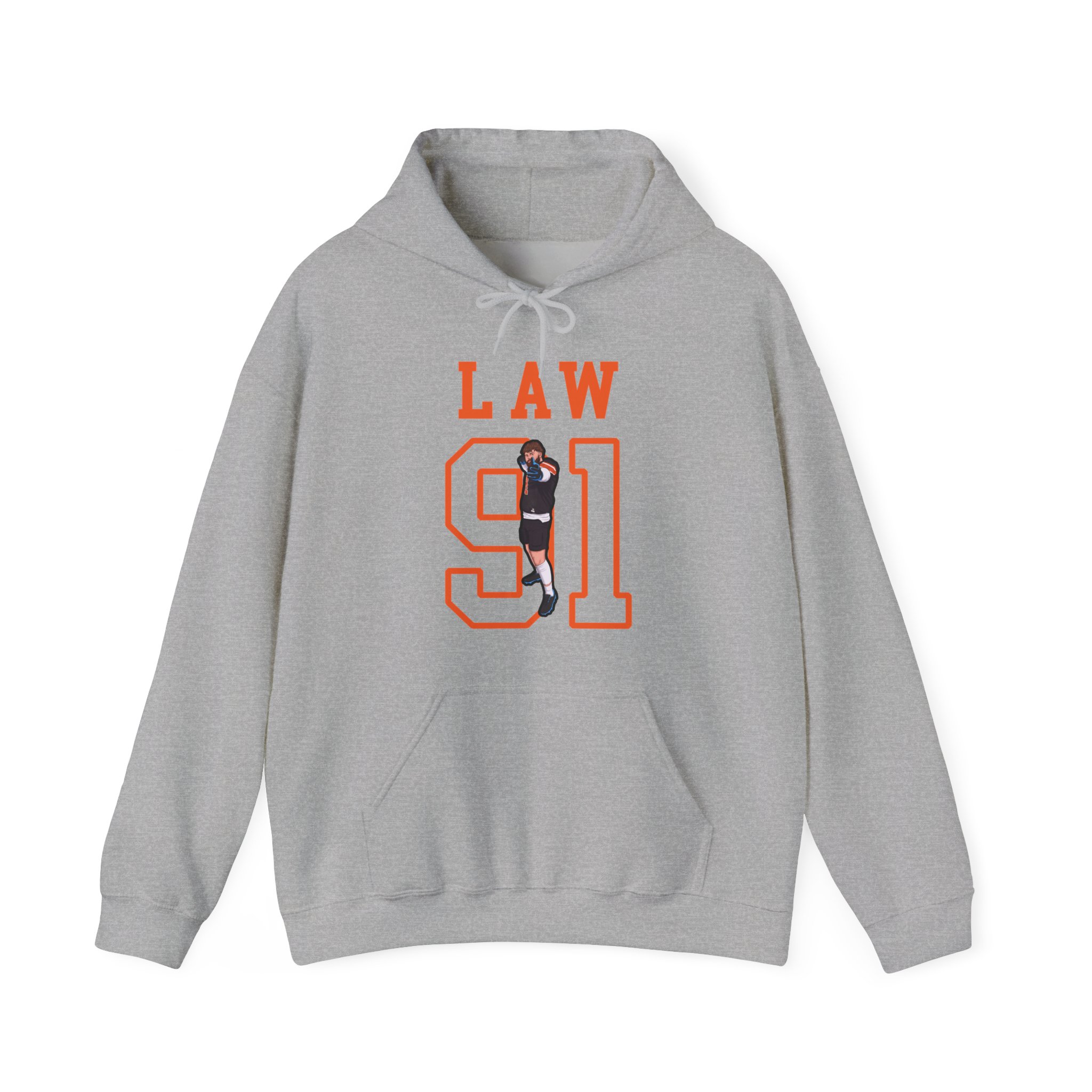 Hoodie — character_shirsey in Grey