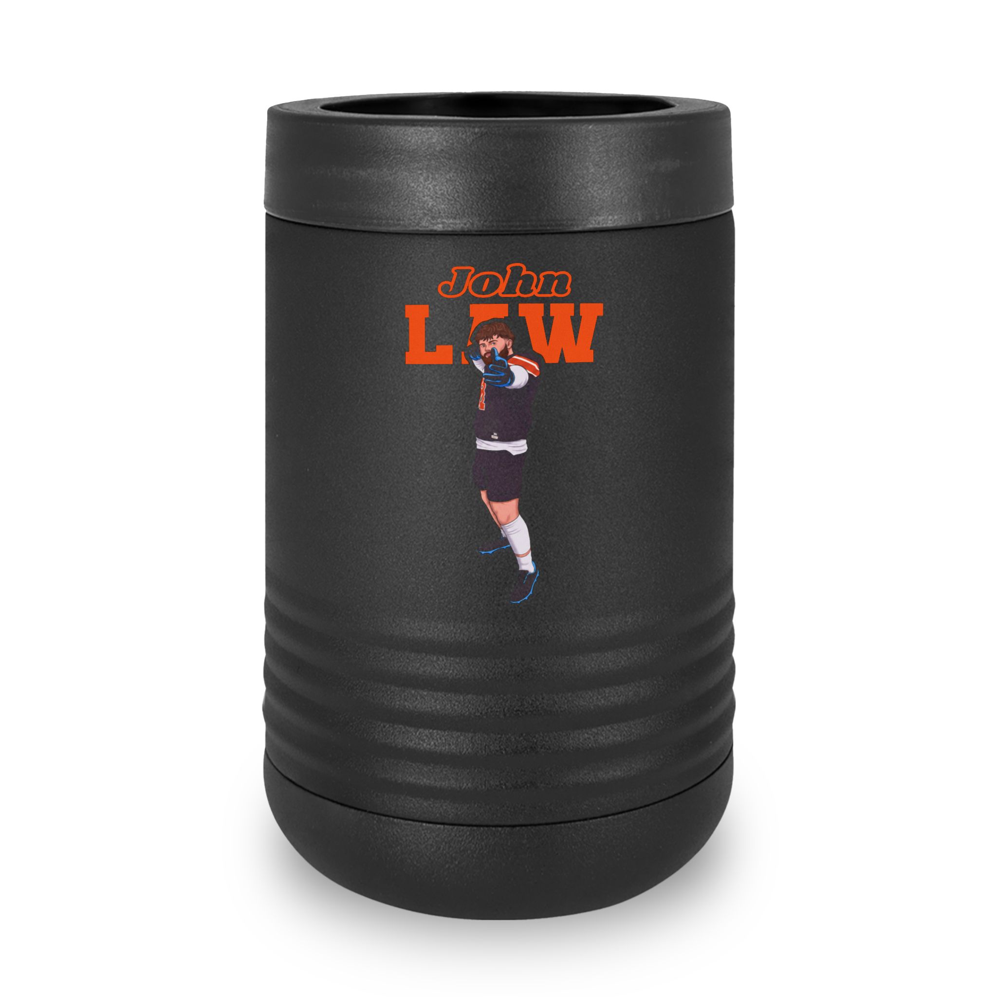 Stainless Can Cooler — character_name_arch in Black