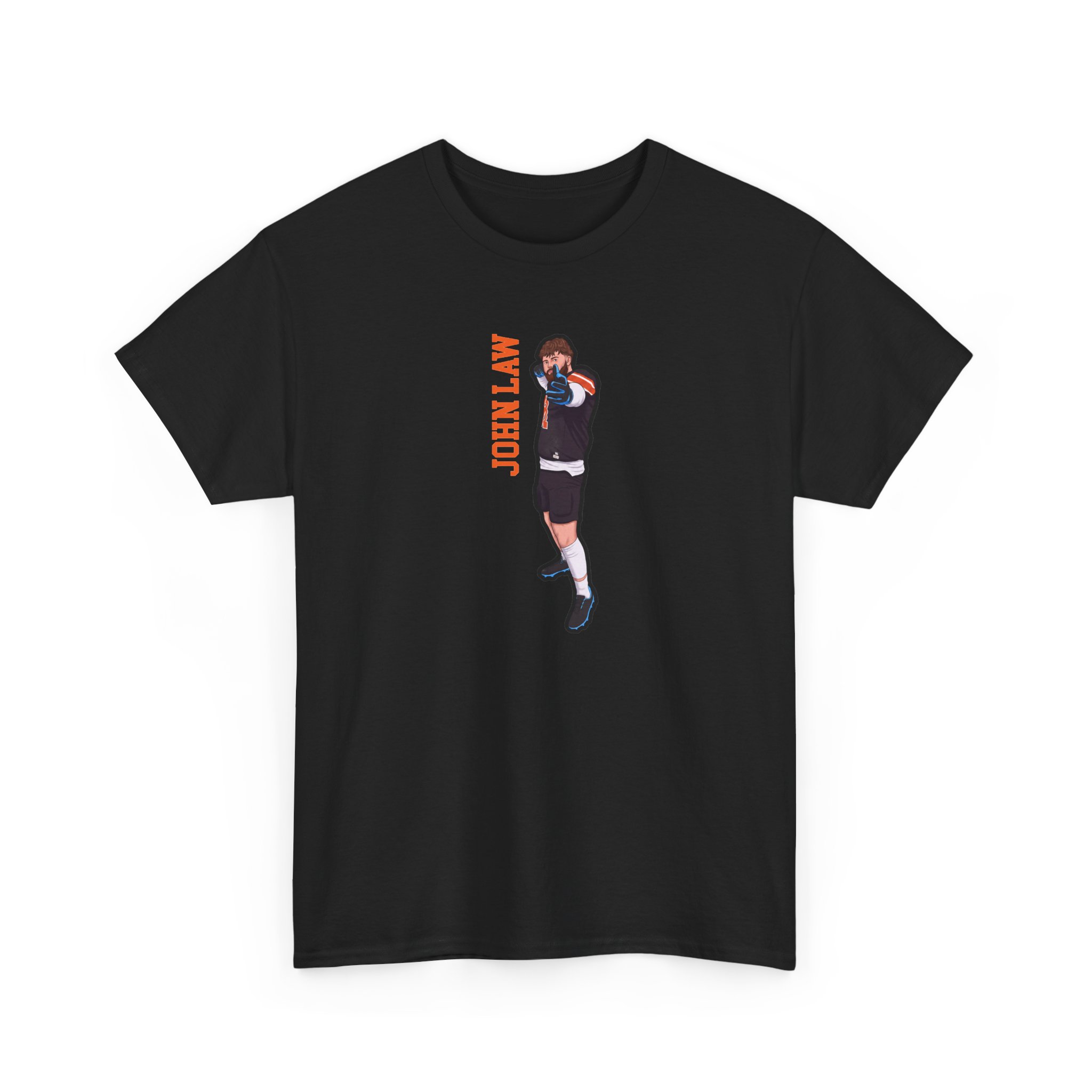 Tee — character_name_vertical in Black