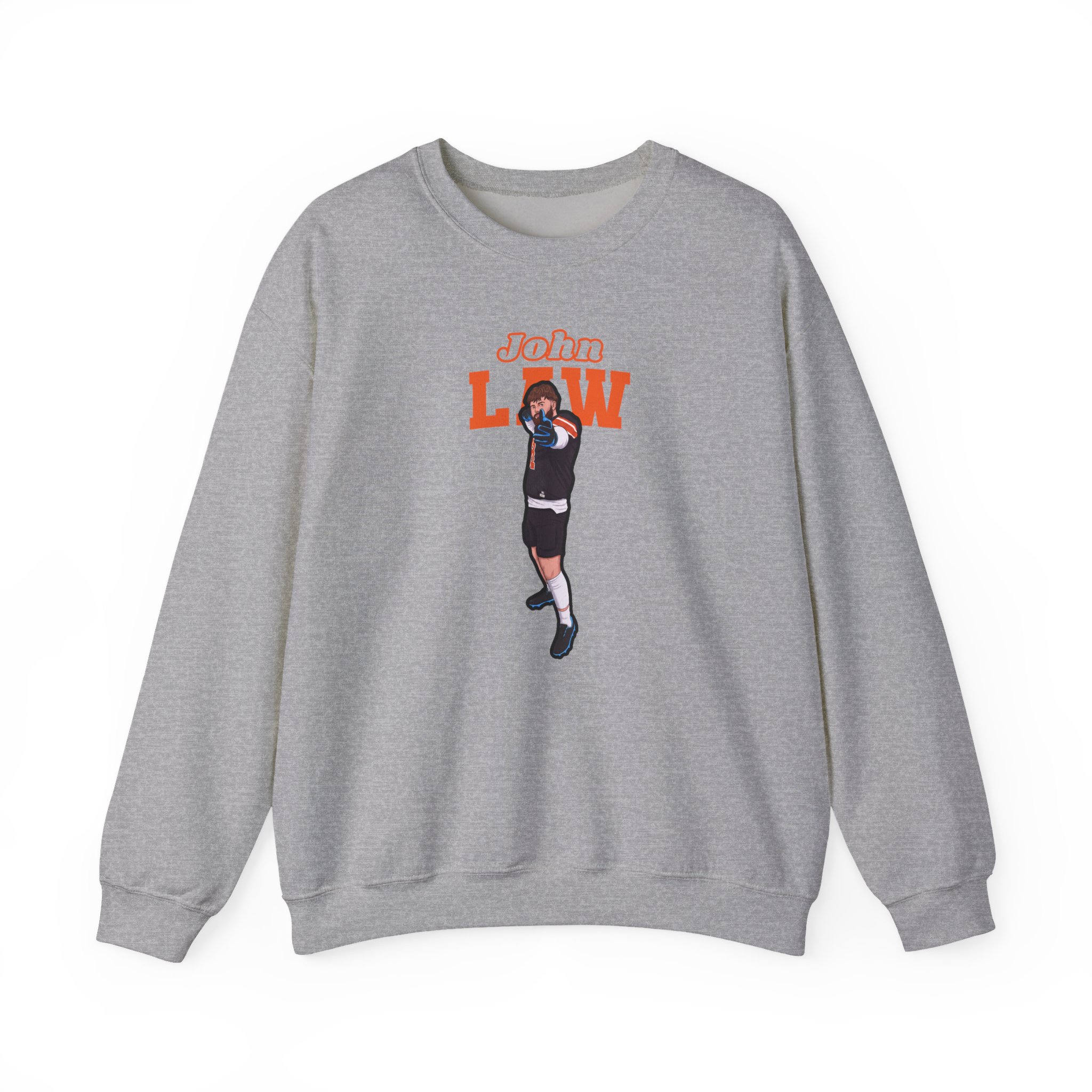 Crewneck Sweatshirt — character_name_arch in Grey