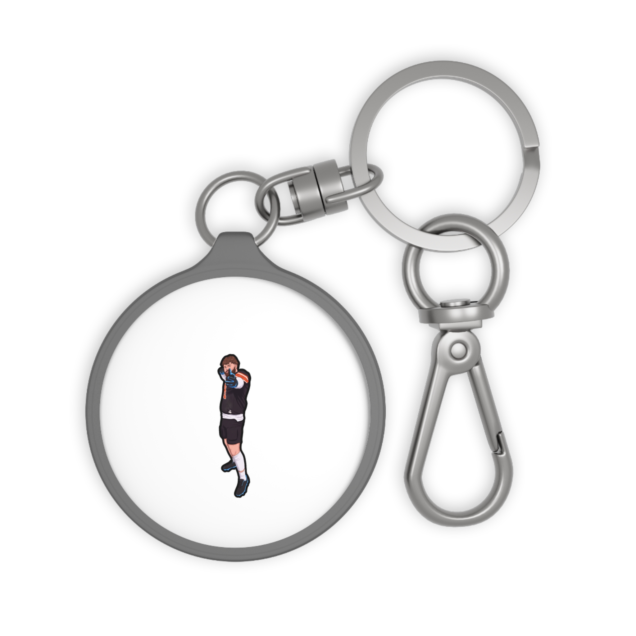 Keychain — character_name_arch in Grey