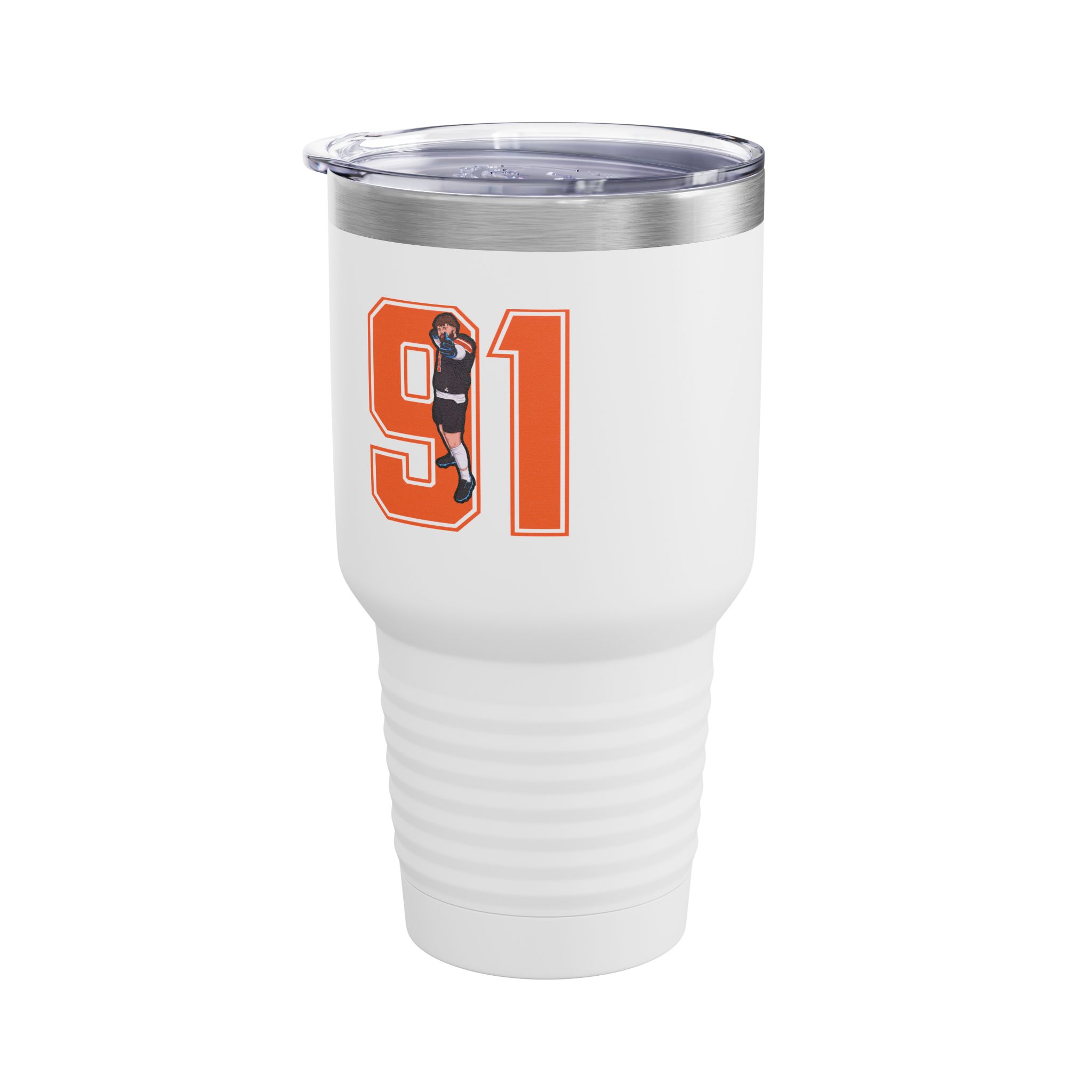 30oz Tumbler — character_number in White
