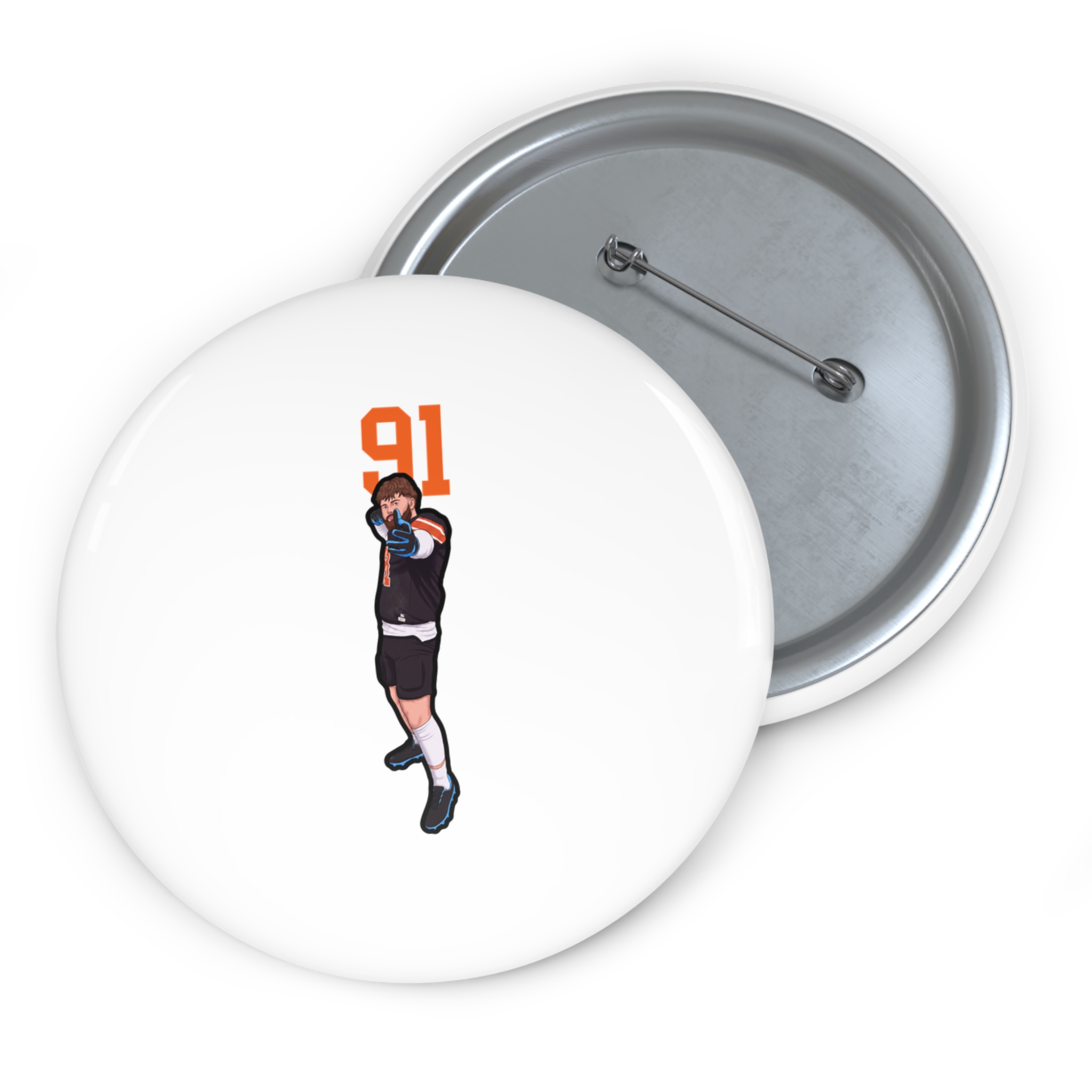 Game Day Pin — character_number_top in Classic